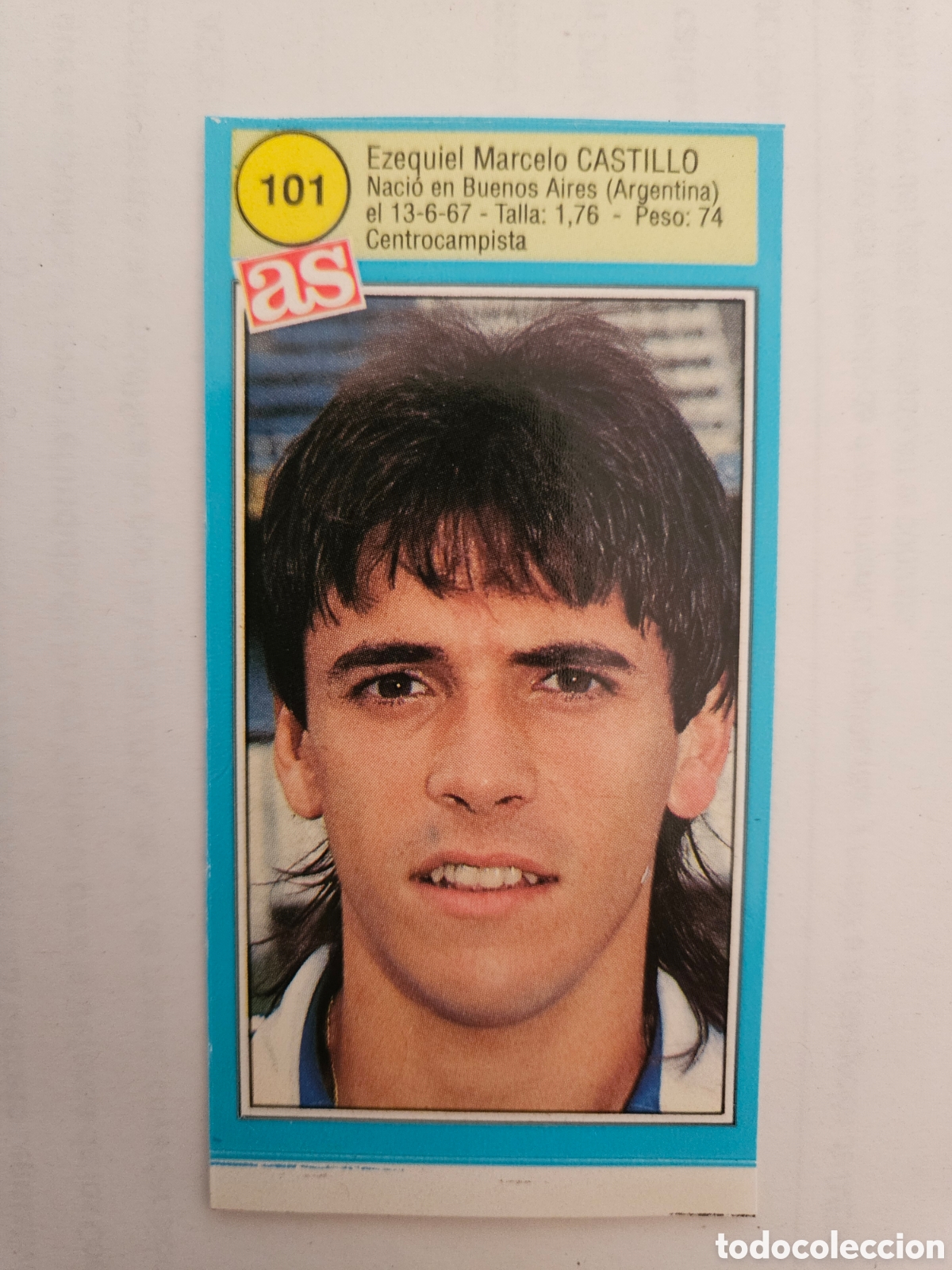 Cromos de F&uacute;tbol: 101 EZEQUIEL CASTILLO (RCD ESPA&Ntilde;OL) CROMO ASES DE LA LIGA 90/91 - CROMOS FUTBOL DIARIO AS 1990/1991