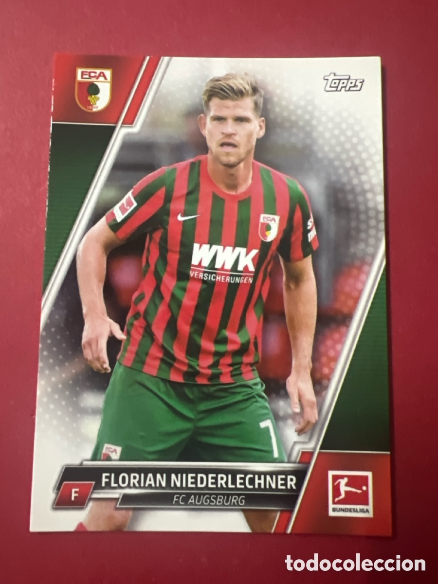 Cromos de F&uacute;tbol: C379. Topps Bundesliga F&uacute;tbol 2021/22 Tarjeta Nr. 10 Florian Niederlechner