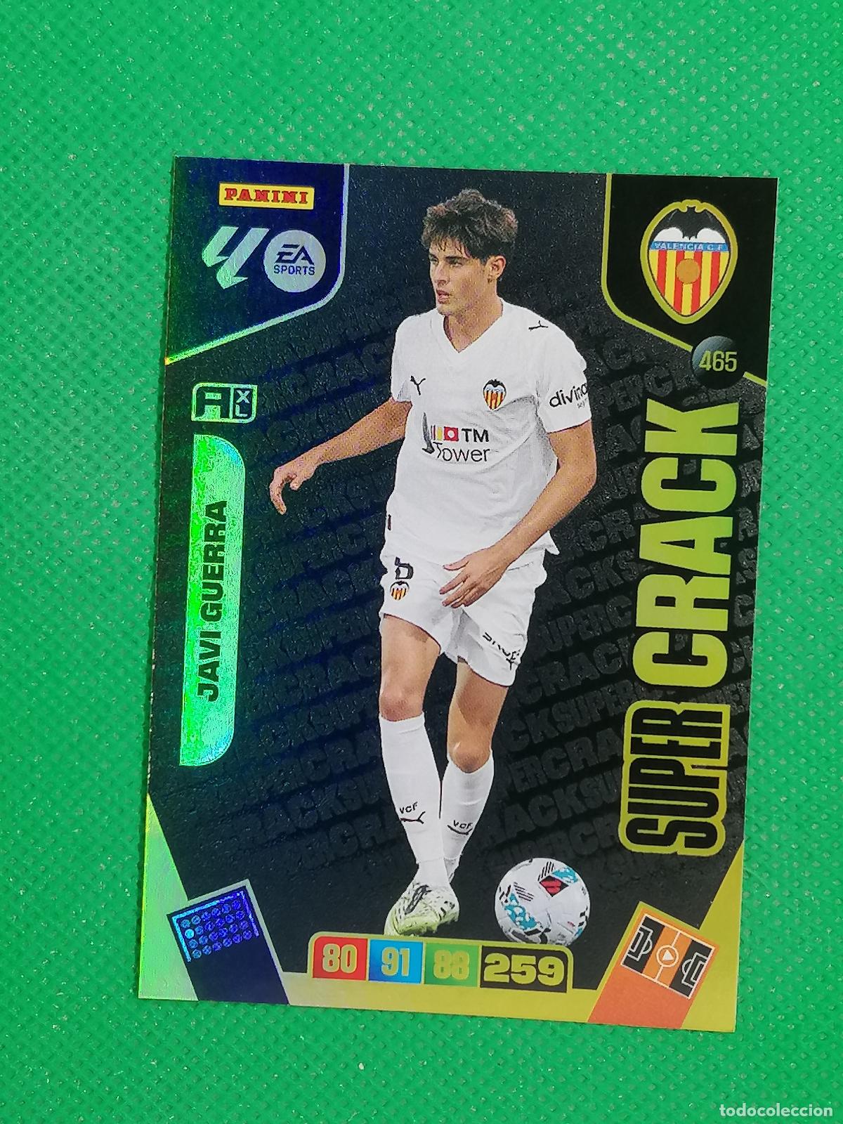 Cromos de F&uacute;tbol: 465 JAVI GUERRA VALENCIA SUPERCRACK SUPER CRACK ⚽ LIGA ADRENALYN XL 2025 2026 25 26 ⚽