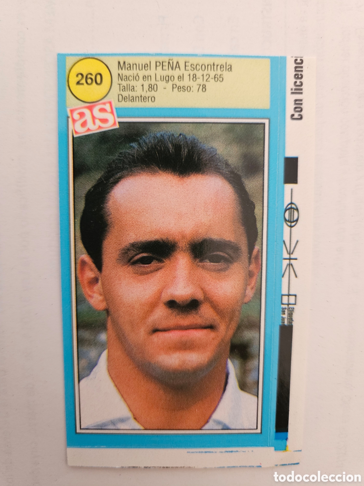Fu&szlig;ball-Sticker: PE&Ntilde;A ZARAGOZA AS 1990 1991 CROMO FUTBOL LIGA 90 91 - SIN PEGAR - 260
