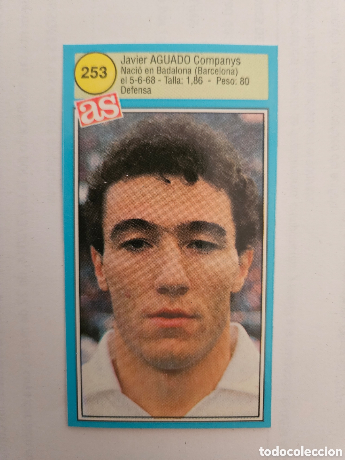 Cartes &agrave; collectionner de Football: AGUADO ZARAGOZA AS 1990 1991 CROMO FUTBOL LIGA 90 91 - SIN PEGAR - 253