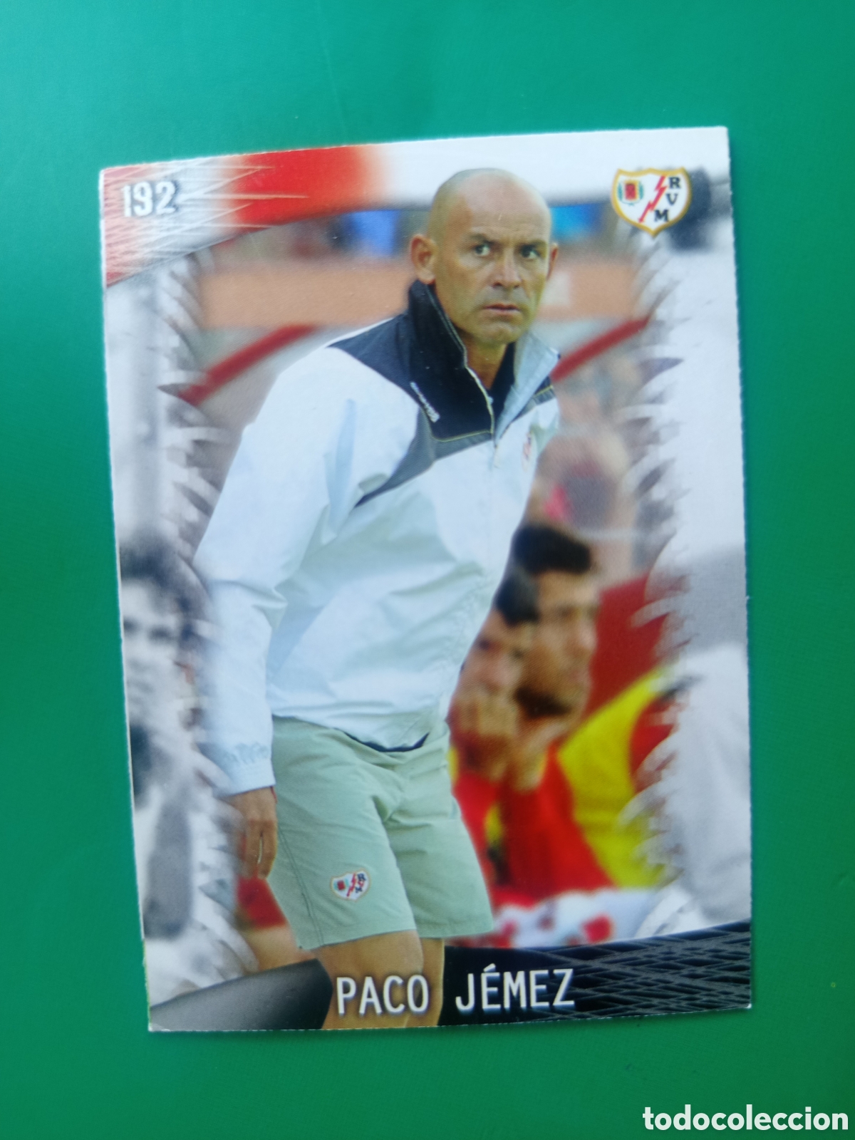 Football Stickers: ❇️ CROMO CARD ⚽ PACO JEMEZ RAYO VALLECANO 192 FICHAS LIGA QUIZ GAME 2014 13 14 2013 MUNDICROMO ❇️