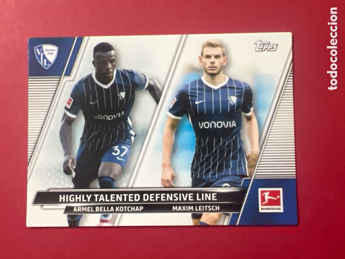 Cartes &agrave; collectionner de Football: C393. 2021-22 Bundesliga Kotchap/Leitsch Highly Talented Defensive Line Speckle #193