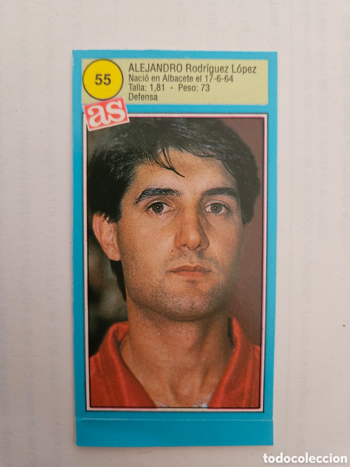 Cartes &agrave; collectionner de Football: CROMO PEGATINA. ASES LIGA FUTBOL 90 91 1990 1991. DIARIO AS. 55 ALEJANDRO. REAL BURGOS CF