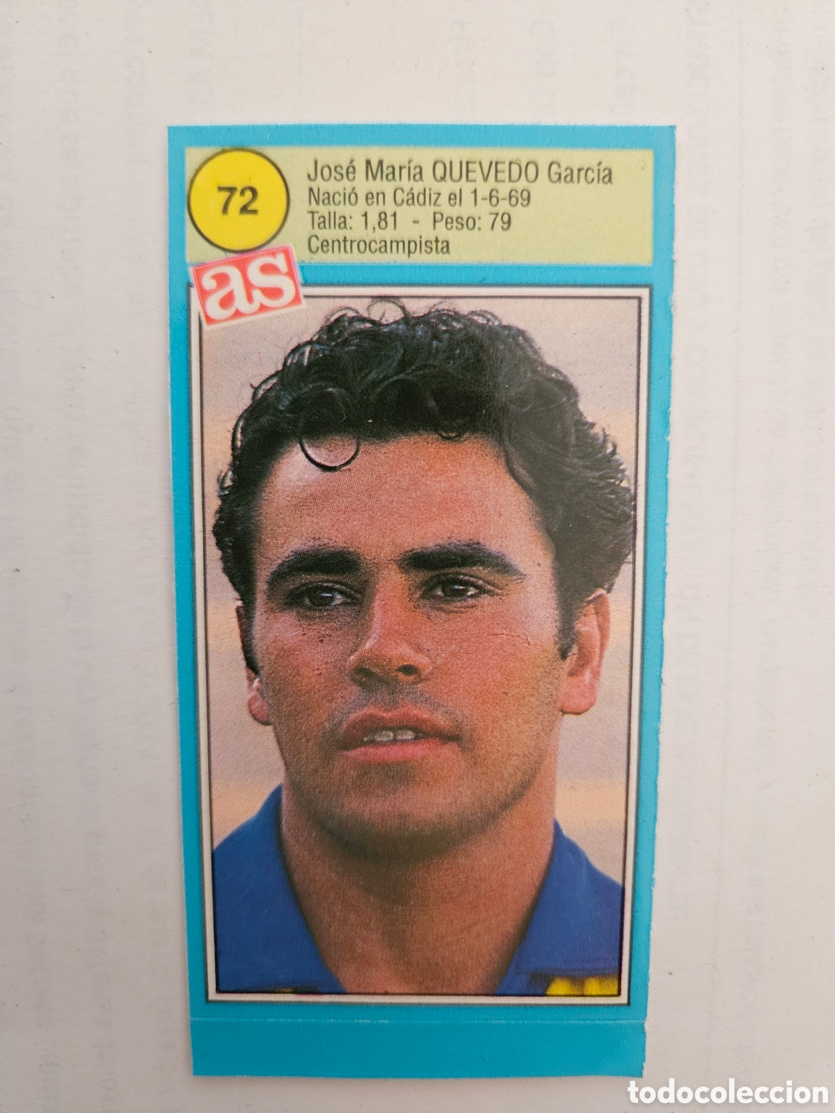 Cartes &agrave; collectionner de Football: QUEVEDO CADIZ AS 1990 1991 CROMO FUTBOL LIGA 90 91 - SIN PEGAR - 72