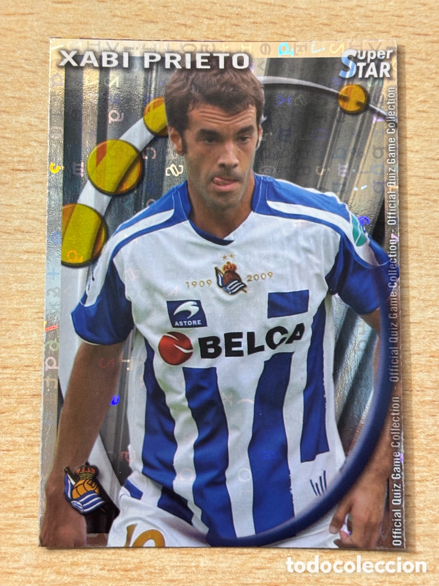 Cartes &agrave; collectionner de Football: # 483 Xabi Prieto Real Sociedad Superstar Mundicromo 2011 fondo letras