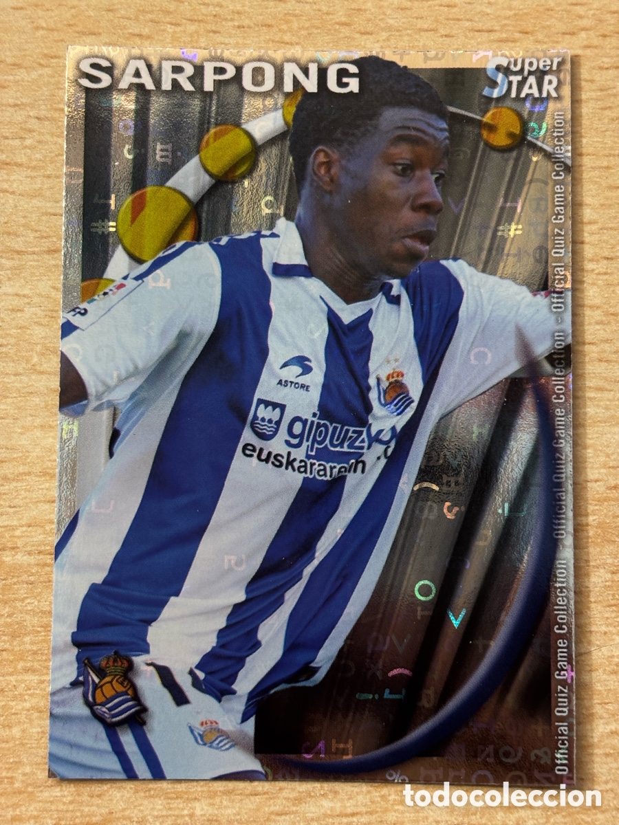 Cartes &agrave; collectionner de Football: # 482 Sarpong Real Sociedad Superstar Mundicromo 2011 fondo letras