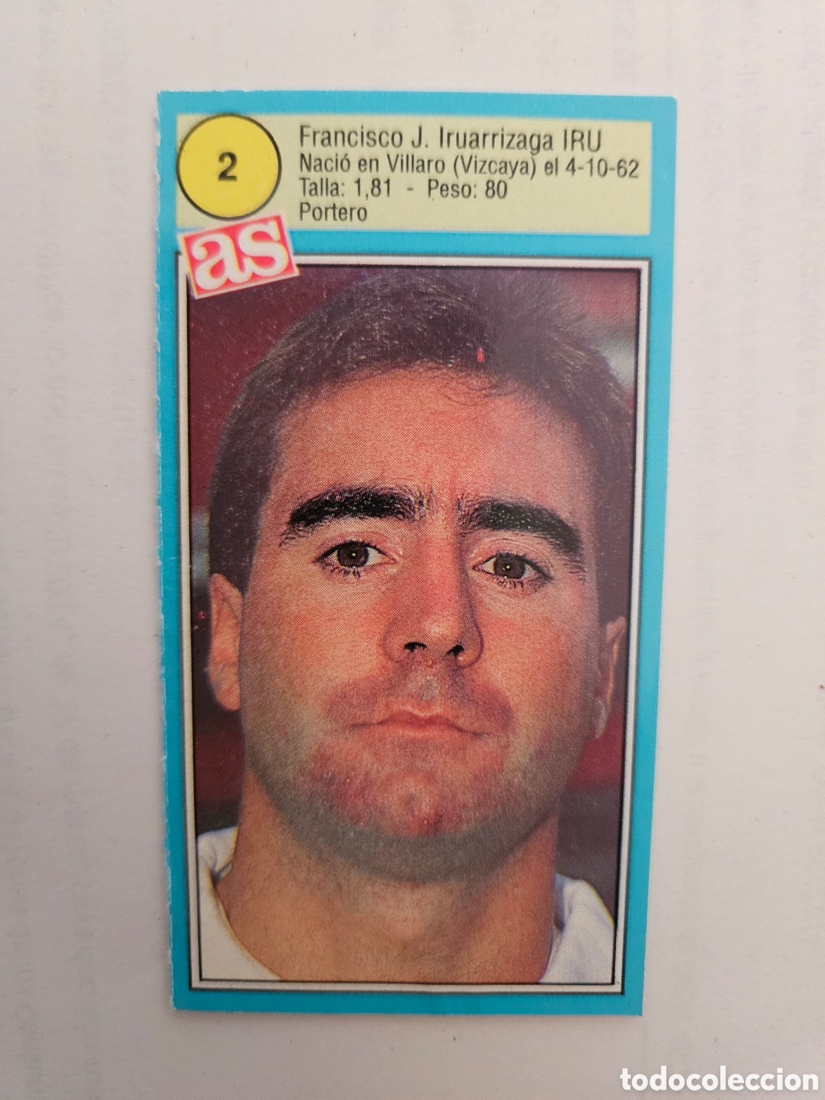Cartes &agrave; collectionner de Football: IRU BILBAO AS 1990 1991 CROMO FUTBOL LIGA 90 91 - SIN PEGAR - 2