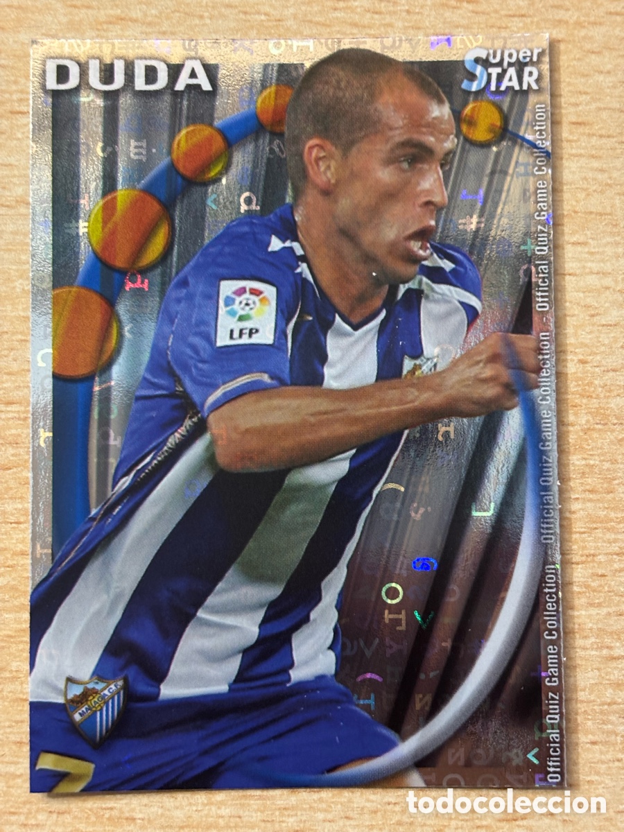 Football Stickers: # 456 Duda M&aacute;laga CF Superstar Mundicromo 2011 fondo letras