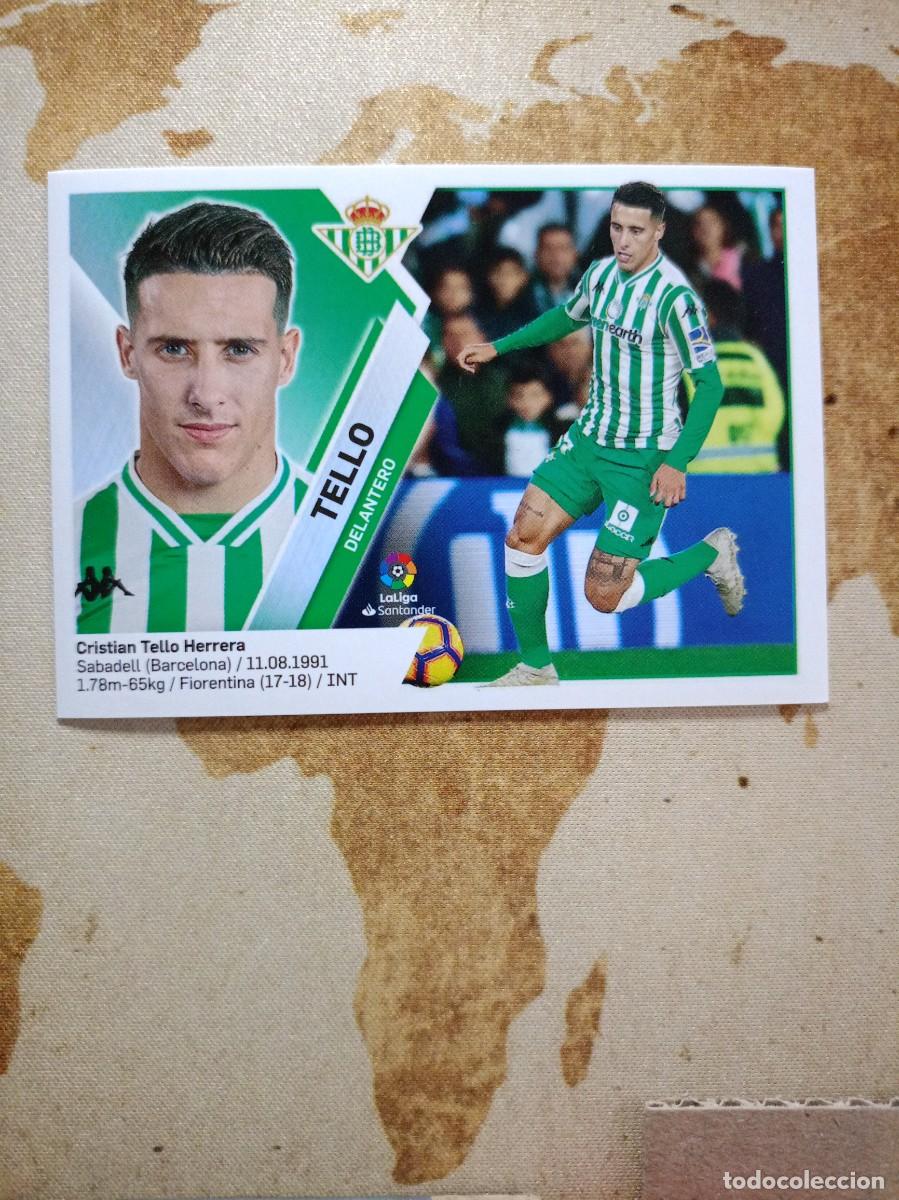 Cromos de F&uacute;tbol: Betis 14 A TELLO Liga Este 2019-20