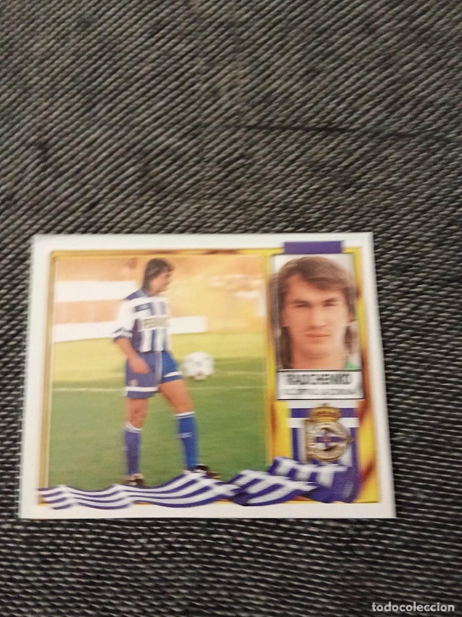 Cromos de F&uacute;tbol: &Uacute;ltimos fichajes 10 radchenko Depor liga este 95-96 recortado
