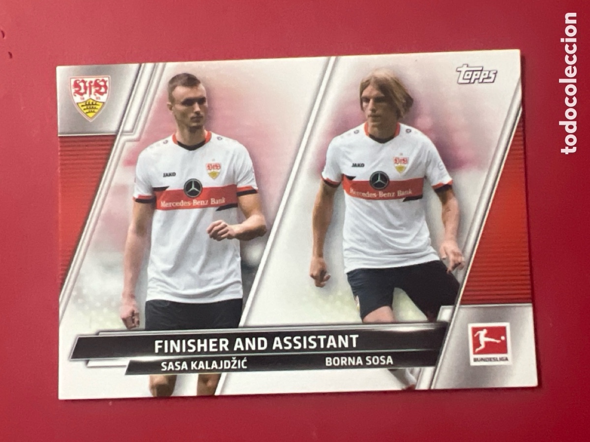 Cromos de F&uacute;tbol: C402. 2021-22 Topps Bundesliga Finisher & Assistant #191 Sasa Kalajdzic & Borna Sosa