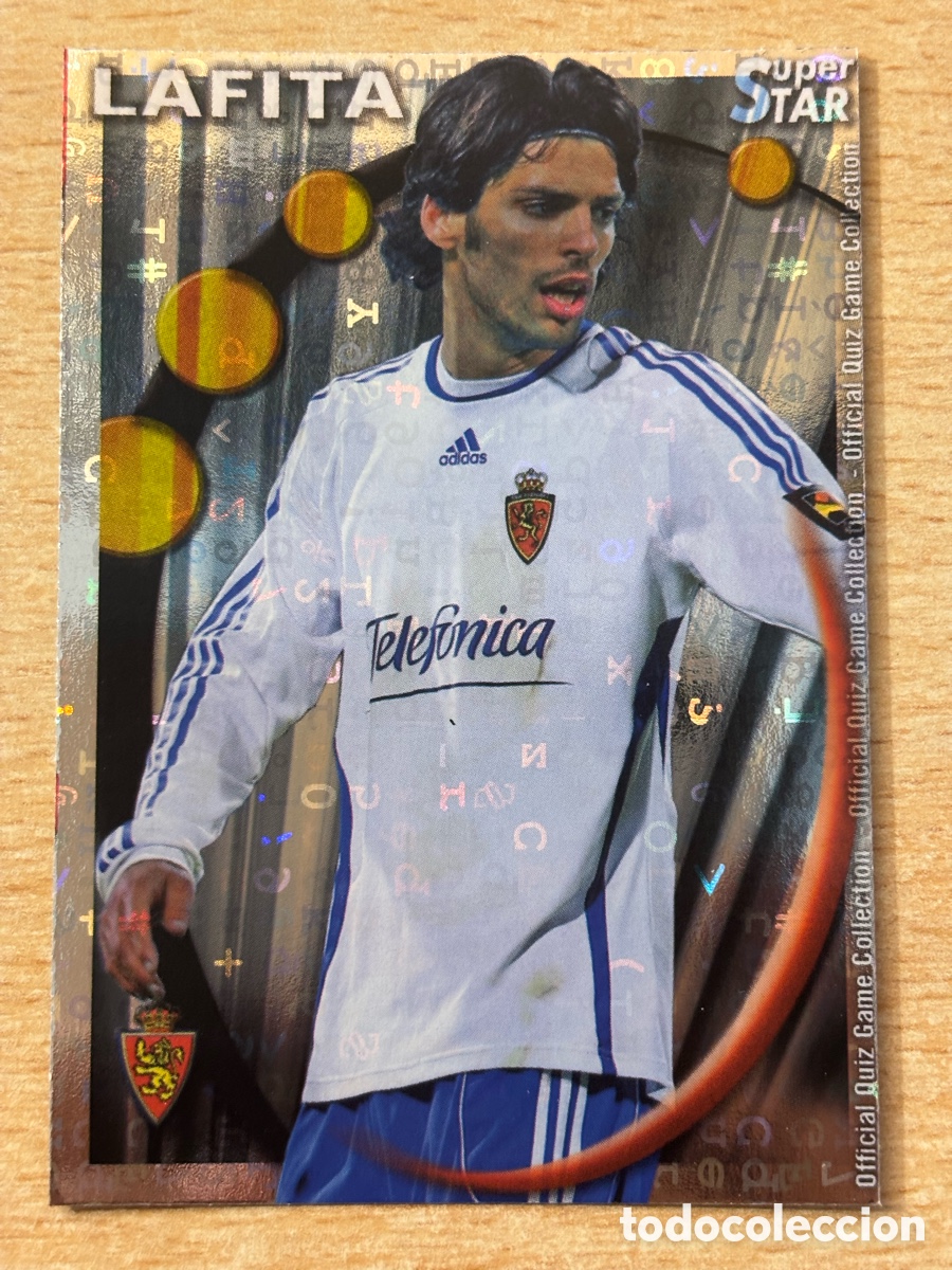 Cromos de F&uacute;tbol: # 375 Lafita Real Zaragoza Superstar Mundicromo 2011 fondo letras