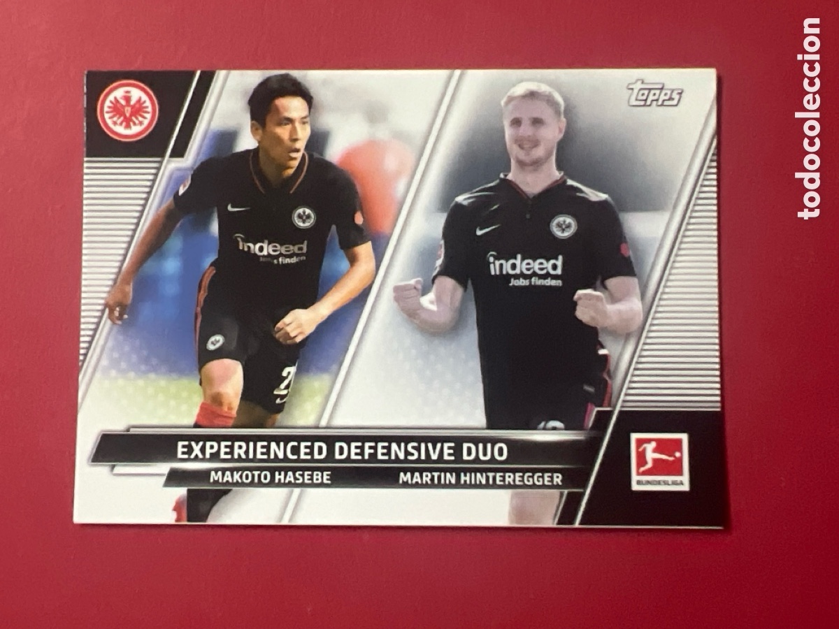 Cromos de F&uacute;tbol: C403. 2021-22 Topps Bundesliga #192 Makoto Hasabe / Martin Hindegger D&uacute;o Defensivo
