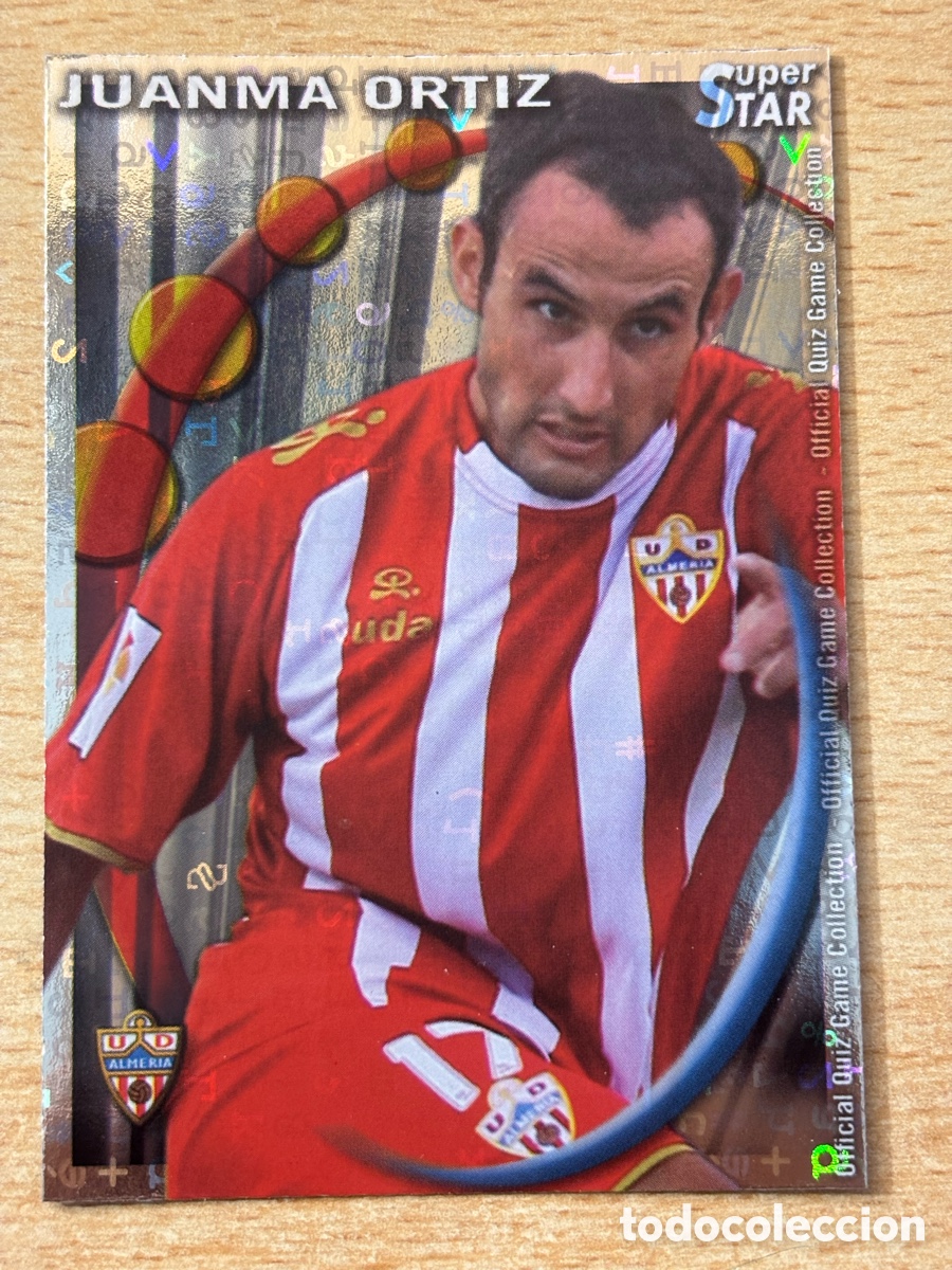 Cromos de Futebol: # 349 Juanma Ortiz UD Almer&iacute;a Superstar Mundicromo 2011 fondo letras
