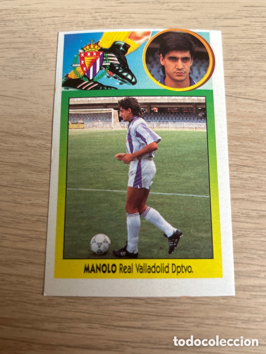 Cromos de Futebol: MANOLO BAJA VALLADOLID ADHESIVO LIGA ESTE 1993 1994 93 94 NUNCA PEGADO SIN PEGAR