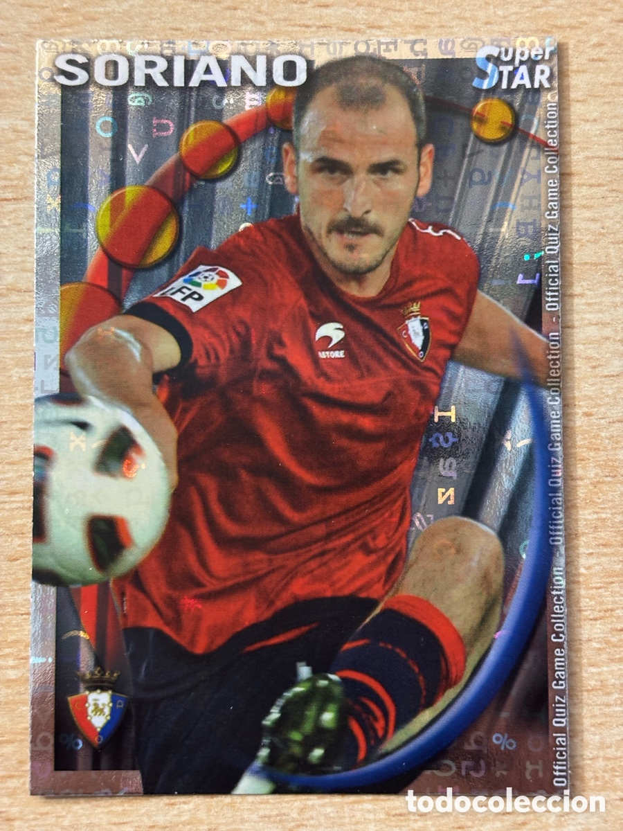 Cromos de F&uacute;tbol: # 323 Soriano CA Osasuna Superstar Mundicromo 2011 fondo letras