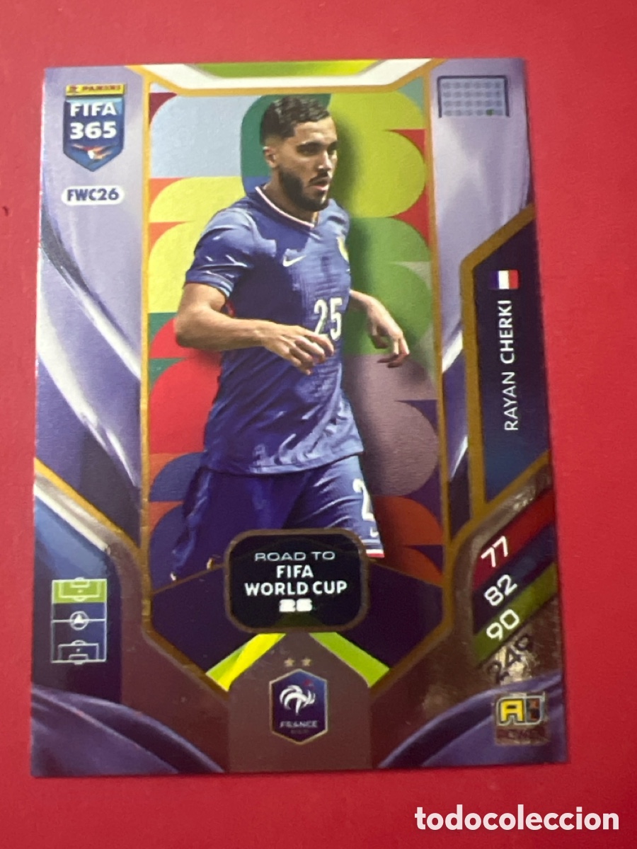 Cromos de F&uacute;tbol: C458. FWC26 RAYAN CHERKY FRANCIA ROAD WORLD CUP PANINI ADRENALYN FIFA 365 2025 2026 25 26