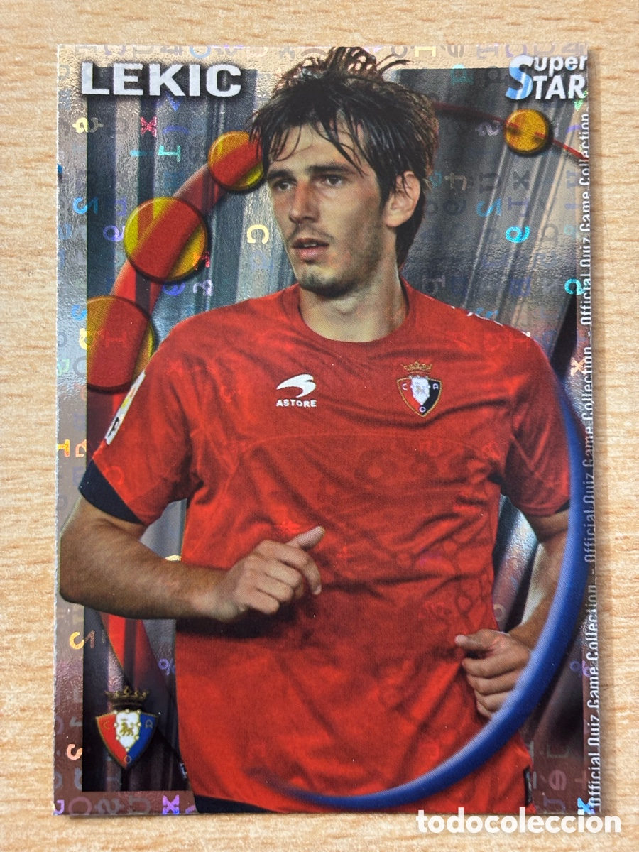 Cromos de F&uacute;tbol: # 322 Lekic CA Osasuna Superstar Mundicromo 2011 fondo letras