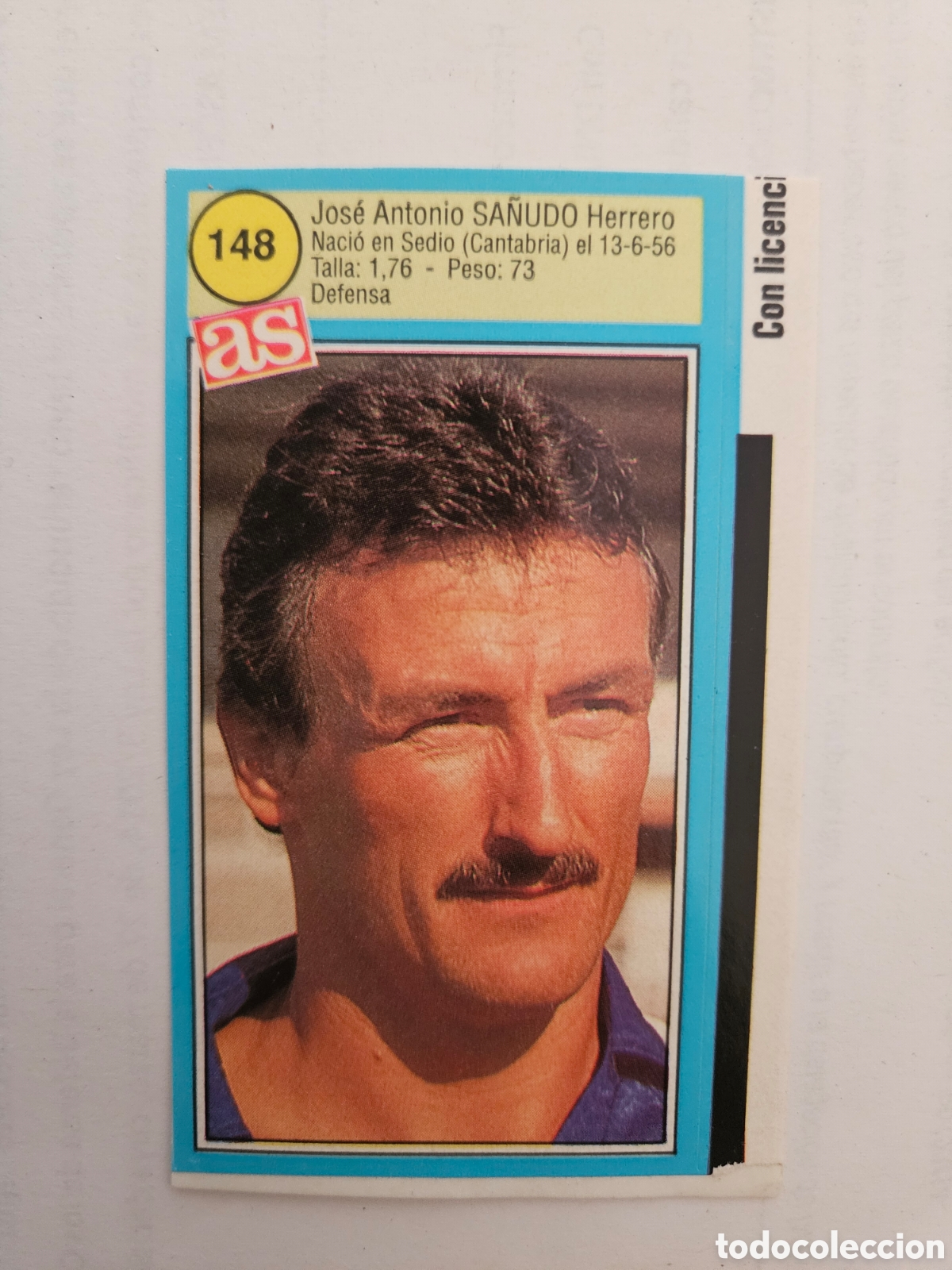 Cromos de F&uacute;tbol: N&ordm; 148 SA&Ntilde;UDO (REAL OVIEDO) - CROMO F&Uacute;TBOL LIGA 1990-1991 DIARIO AS 90-91. SIN PEGAR