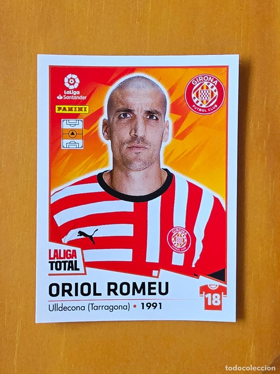 Cromos de F&uacute;tbol: 233 Oriol Romeu, Girona FC, Panini LaLiga Total 2022 2023 22 23, la liga