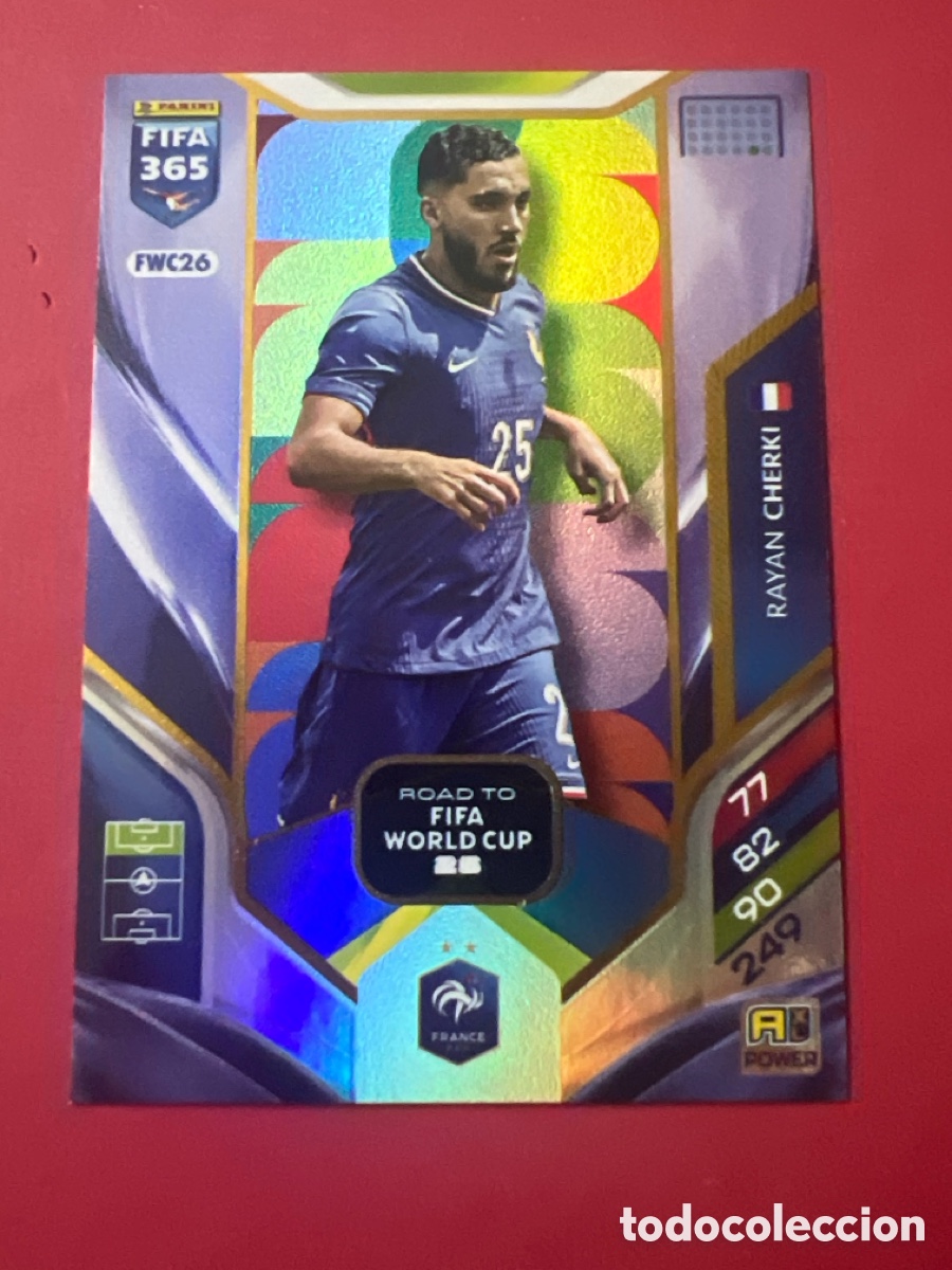 Cromos de F&uacute;tbol: C496. FWC26 RAYAN CHERKY FRANCIA ROAD WORLD CUP PANINI ADRENALYN FIFA 365 2025 2026 25 26