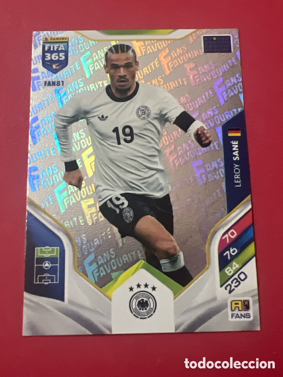 Cromos de f&uacute;tbol: C497. SAN&Eacute; ALEMANIA FAN81 FANS FAVOURITE ADRENALYN XL FIFA 365 PANINI 2026