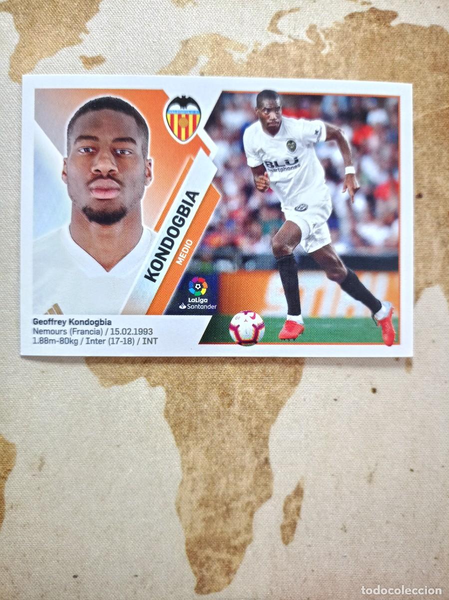 Cromos de f&uacute;tbol: Valencia 9 KONDOGBIA Liga Este 2019-20