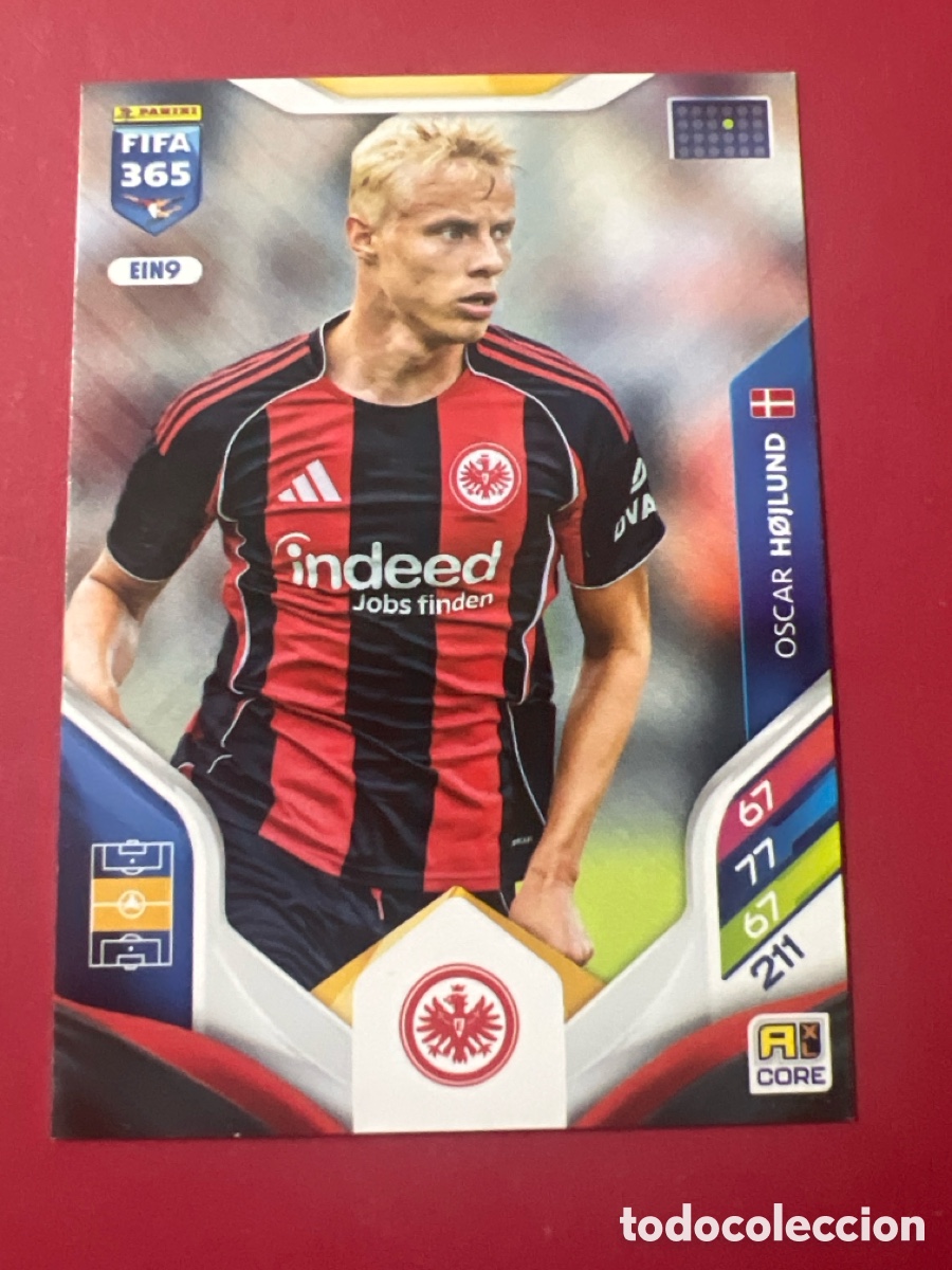Figurine di Calcio: C500A. Oscar Hojlund EIN9 Adrenalyn XL Fifa 365 2026 Eintracht Frankfurt
