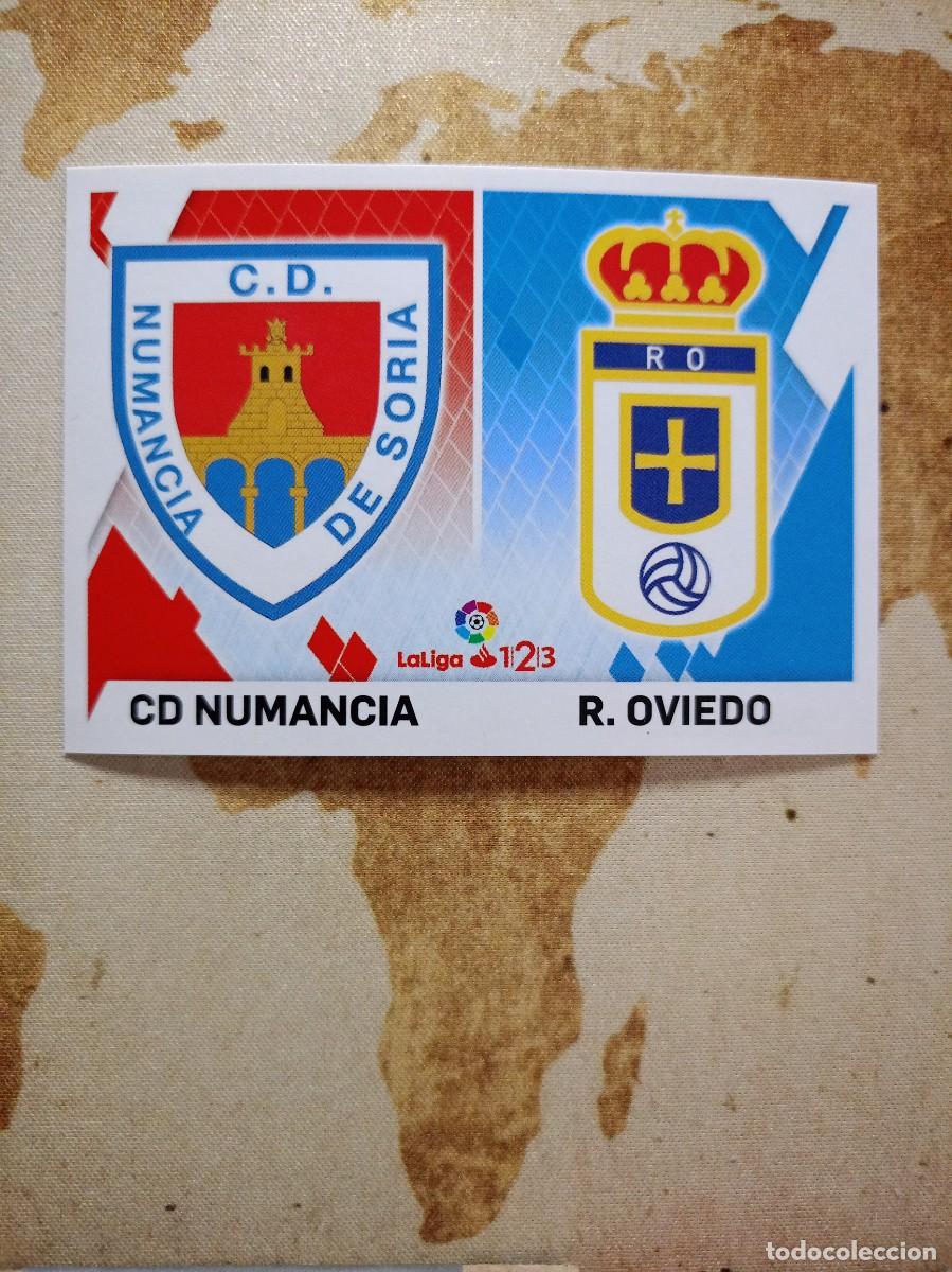 Fu&szlig;ball-Sticker: Escudos liga 123 8 NUMANCIA / OVIEDO Liga Este 2019-20