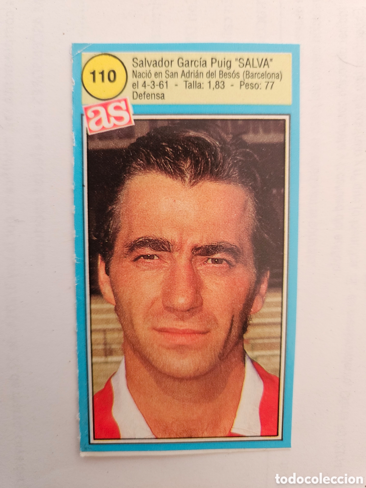 Fu&szlig;ball-Sticker: SALVA LOGRO&Ntilde;ES CROMO 90 91 LIGA FUTBOL 1990 1991 DIARIO AS - 110