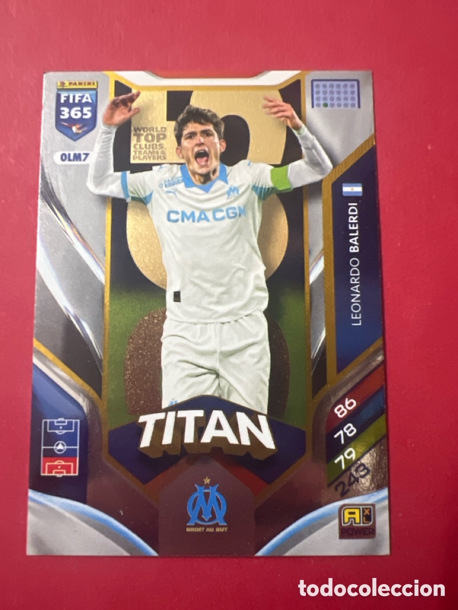 Cromos de F&uacute;tbol: C500G. OLM7 tit&aacute;n BALERDI MARSELLA ADRENALYN FIFA 365 2025 2026 25 26 CROMO PANINI TOPPS