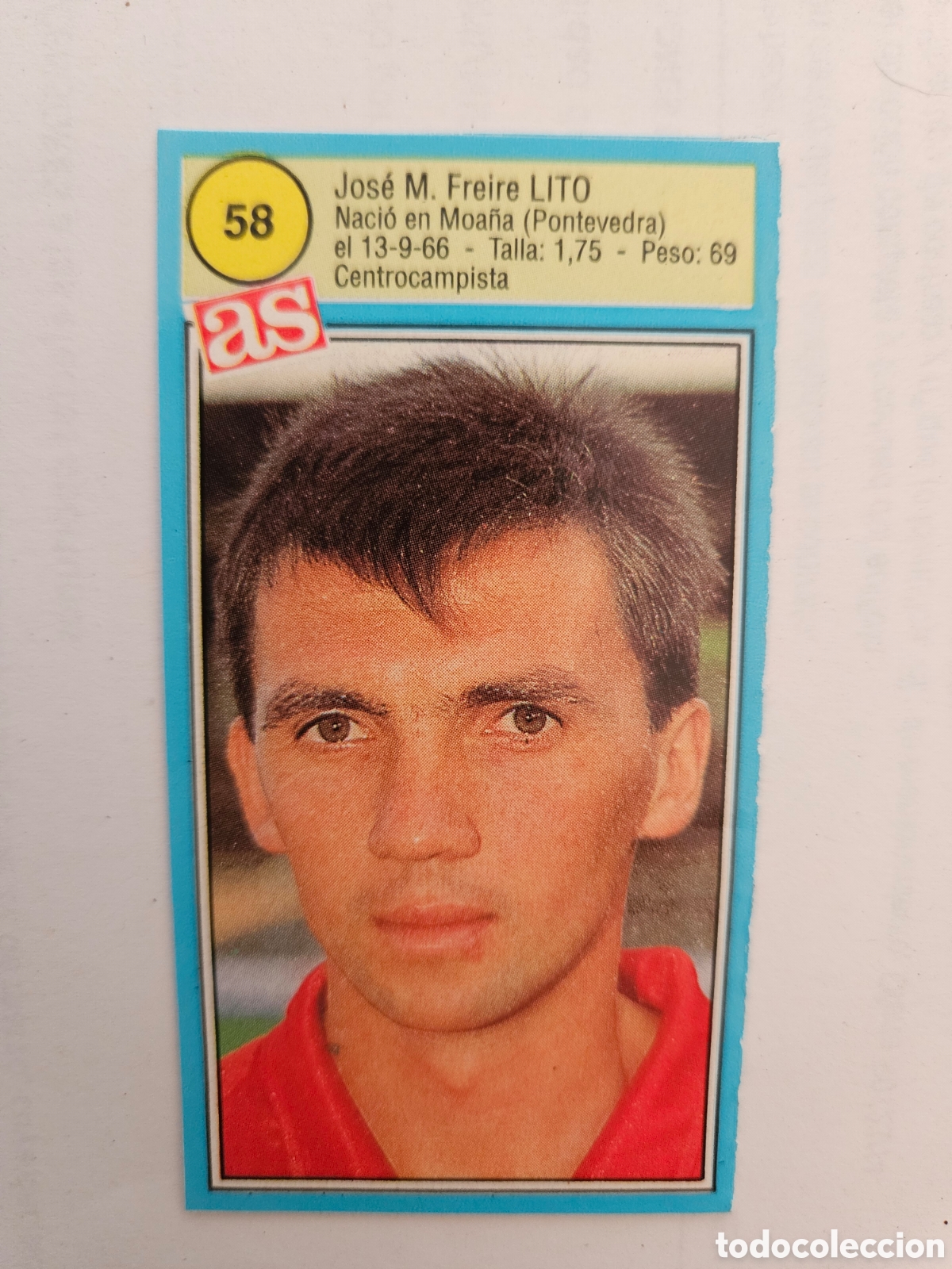 Cromos de F&uacute;tbol: LITO BURGOS AS 1990 1991 CROMO FUTBOL LIGA 90 91 - SIN PEGAR - 58