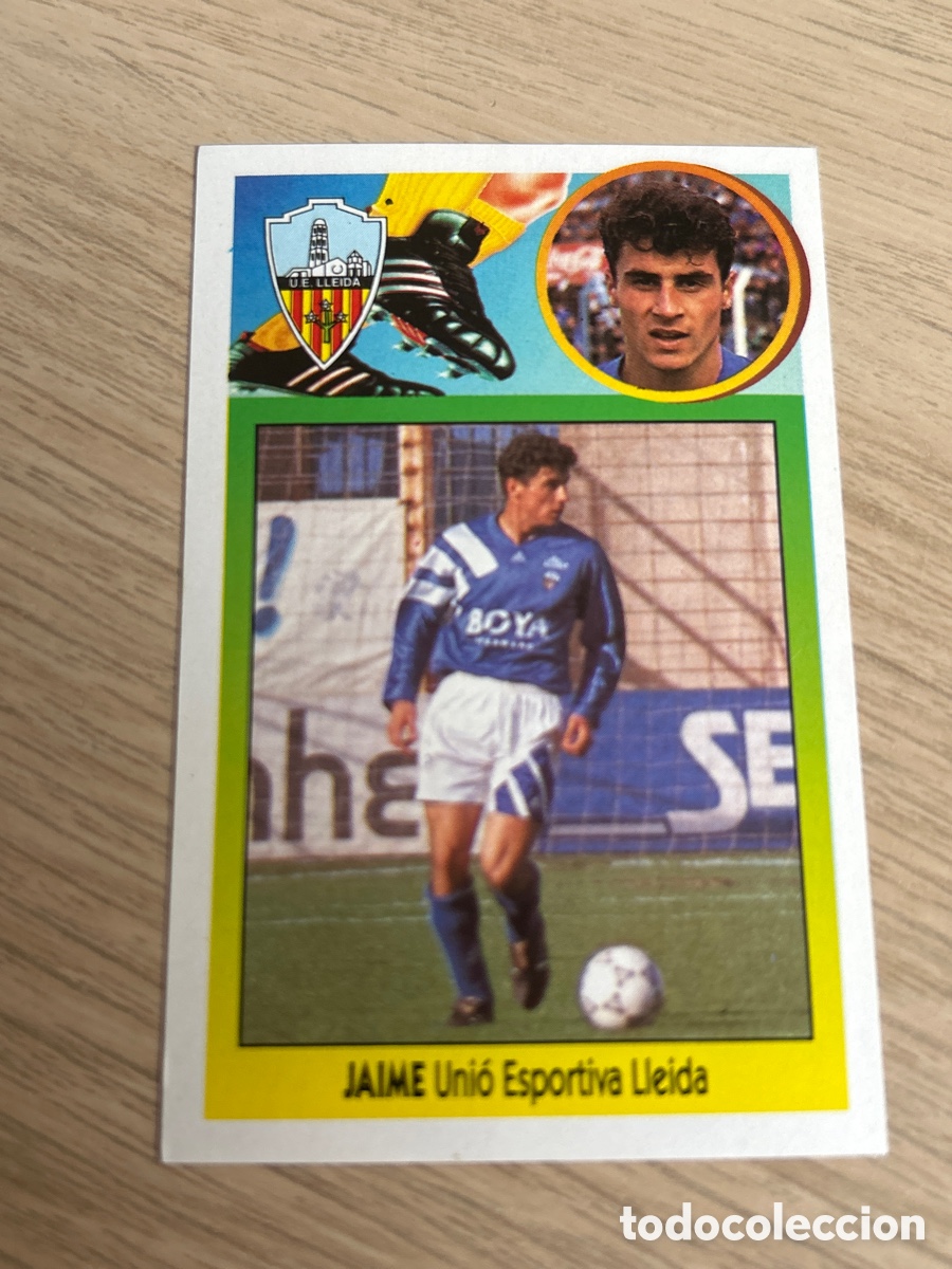 Cromos de F&uacute;tbol: JAIME LLEIDA ADHESIVO LIGA ESTE 1993 1994 93 94 NUNCA PEGADO SIN PEGAR