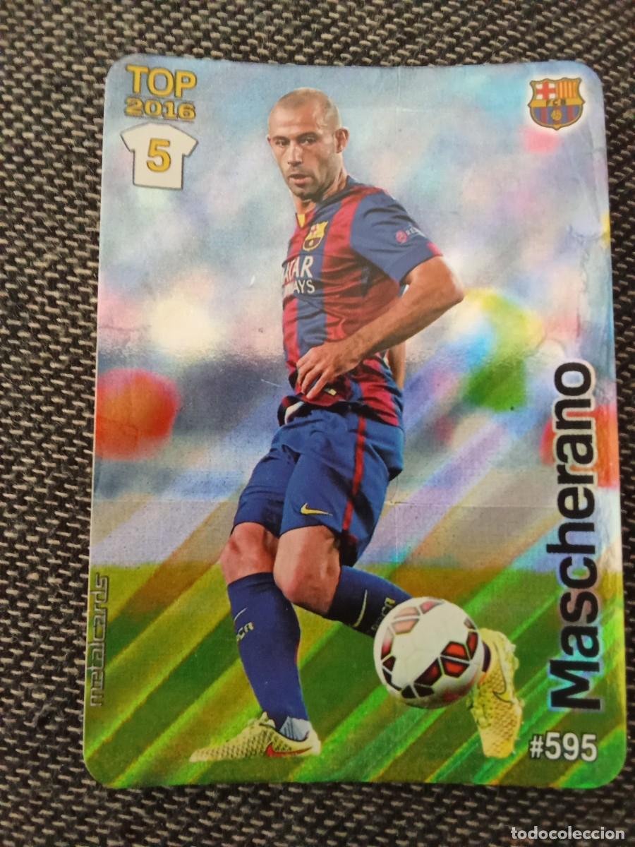 Cromos de F&uacute;tbol: 595 mascherano 5 top 2016 rayas diagonales las fichas de la liga 2016