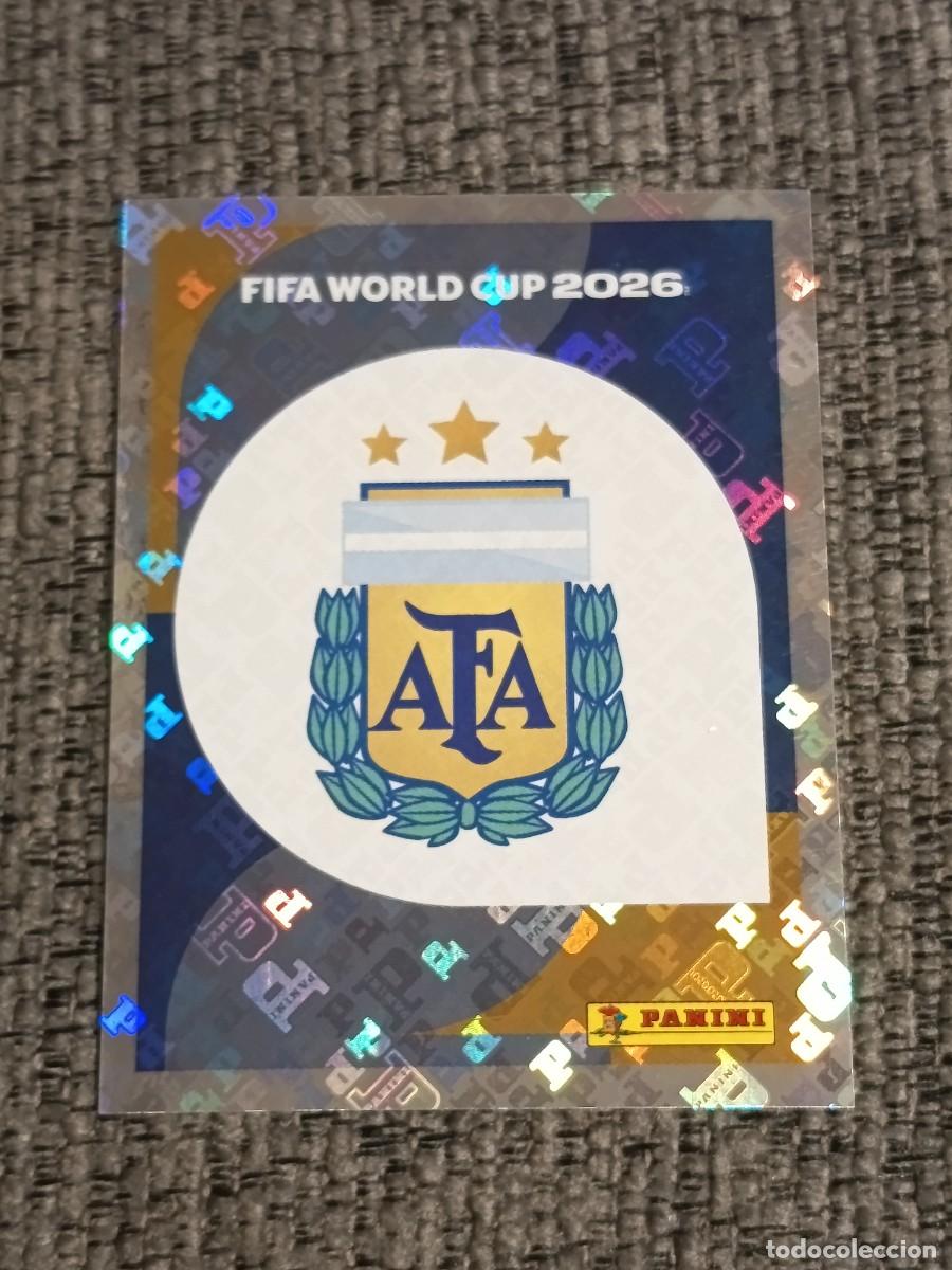Cromos de F&uacute;tbol: ESCUDO ARGENTINA ARG 1 STICKER MUNDIAL 2026 PANINI FIFA WORLD CUP NUEVO