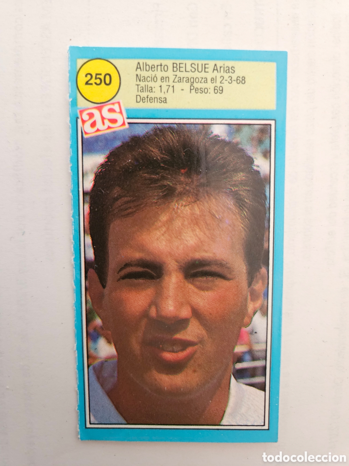 Cartes &agrave; collectionner de Football: 250 BELSUE ZARAGOZA AS 1990 1991 CROMO FUTBOL LIGA 90 91 - SIN PEGAR