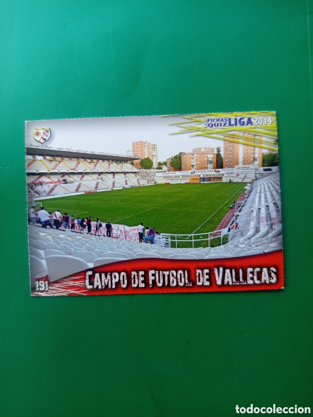 Football Stickers: ❇️ CROMO CARD ⚽ VALLECAS RAYO VALLECANO 191 FICHAS LIGA QUIZ GAME 2014 13 14 2013 2014 MUNDICROMO ❇️