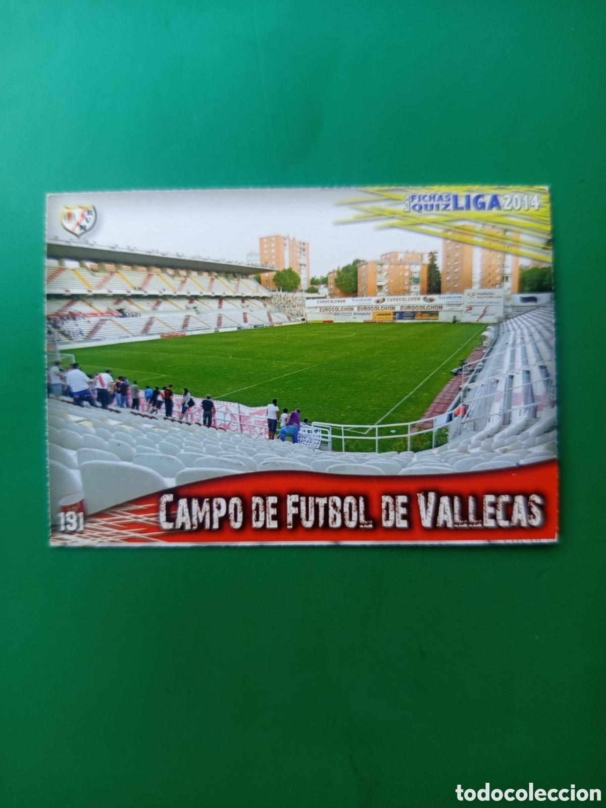 Football Stickers: ❇️ CROMO CARD ⚽ VALLECAS RAYO VALLECANO 191 FICHAS LIGA QUIZ GAME 2014 13 14 2013 2014 MUNDICROMO ❇️