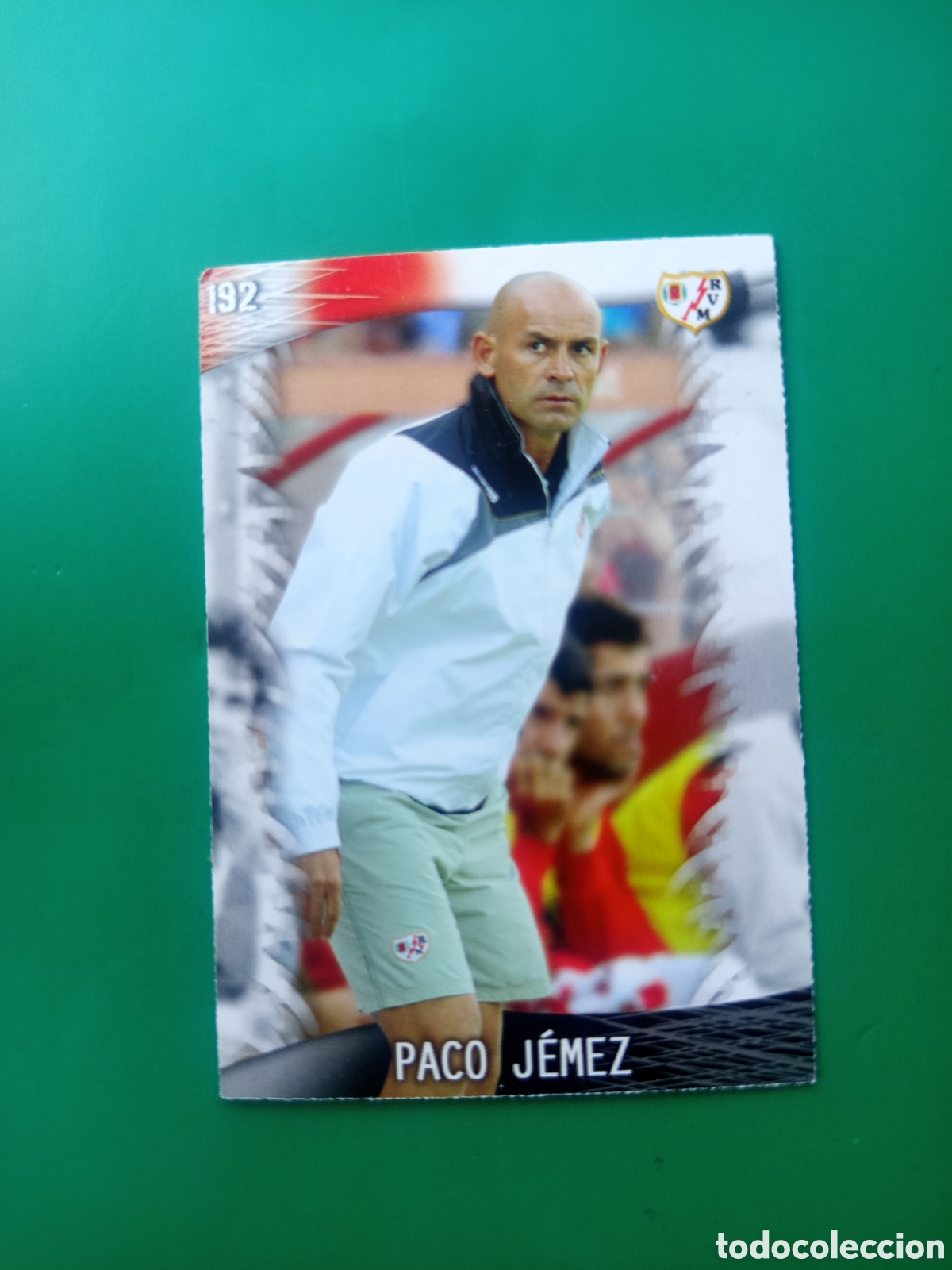 Football Stickers: ❇️ CROMO CARD ⚽ PACO JEMEZ RAYO VALLECANO 192 FICHAS LIGA QUIZ GAME 2014 13 14 2013 MUNDICROMO ❇️