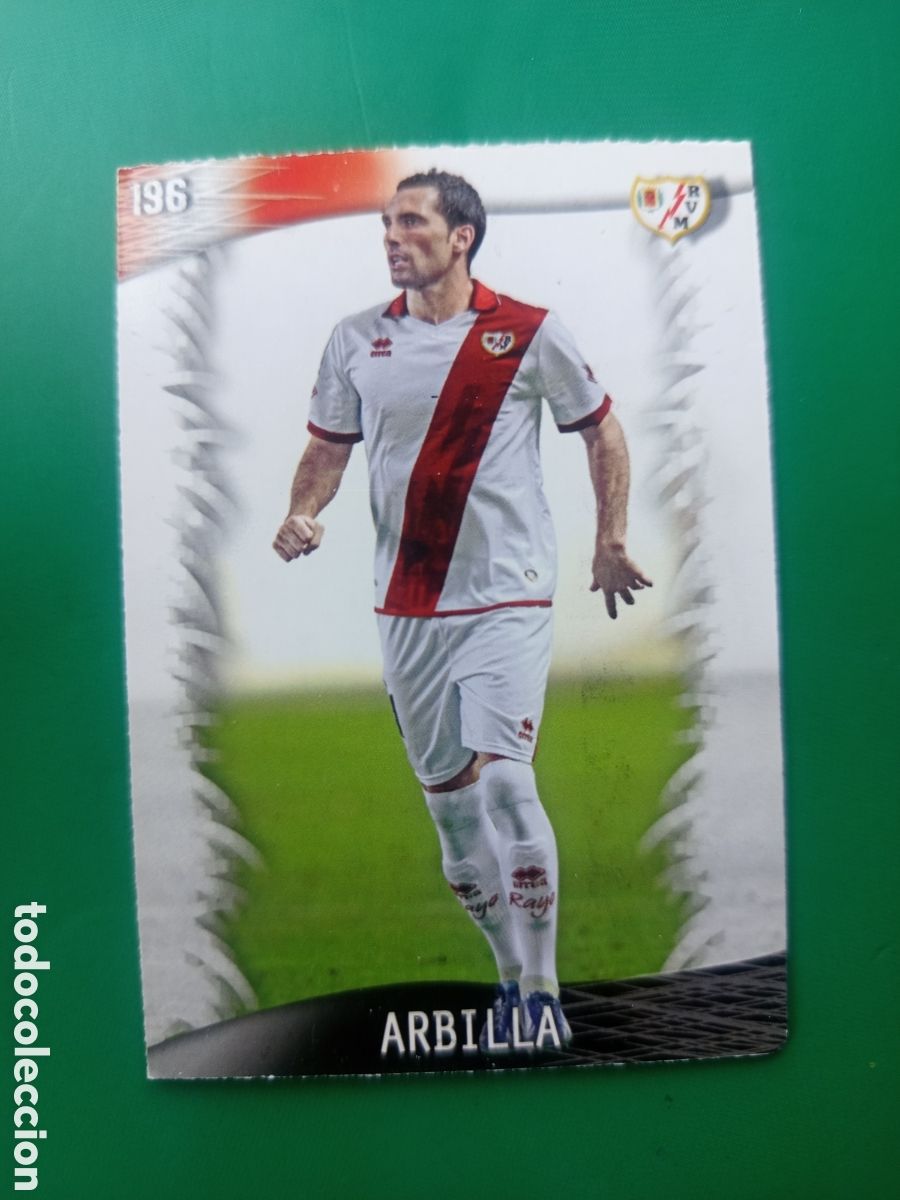Cromos de Futebol: ❇️ CROMO CARD ⚽ ARBILLA RAYO VALLECANO 196 FICHAS LIGA QUIZ GAME 2014 13 14 2013 2014 MUNDICROMO ❇️