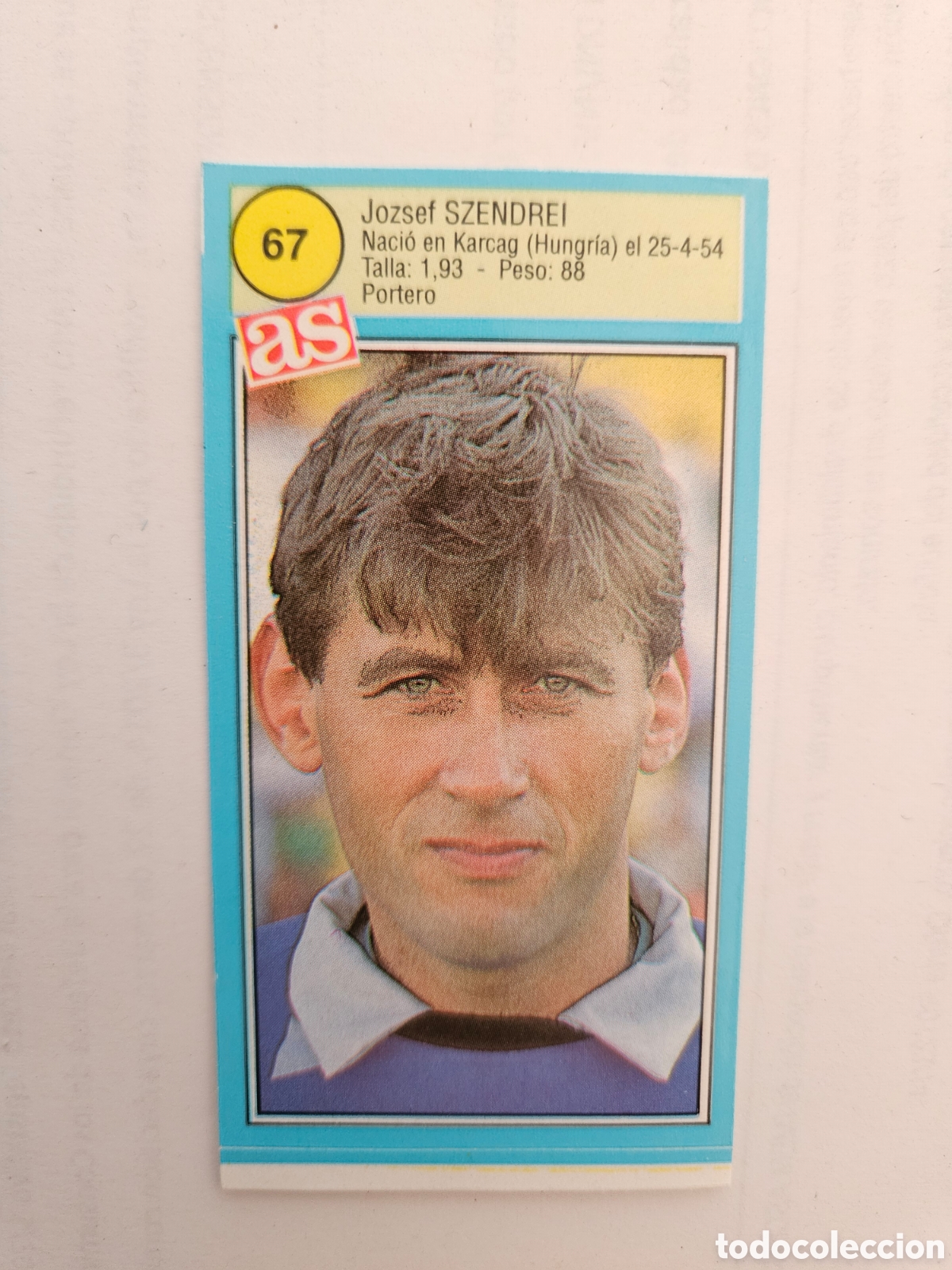Cromos de Futebol: SZENDREI 67 AS CADIZ. SIN PEGAR. LIGA 90 91