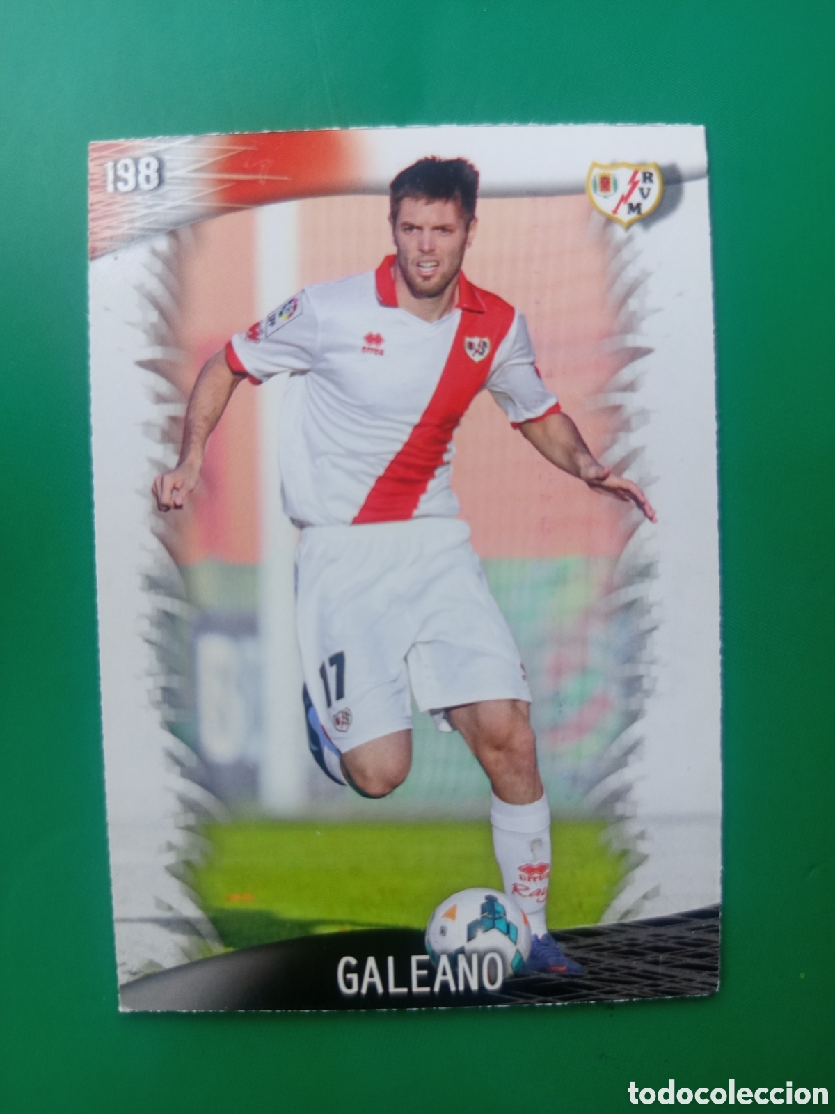 Cromos de Futebol: ❇️ CROMO CARD ⚽ GALEANO RAYO VALLECANO 198 FICHAS LIGA QUIZ GAME 2014 13 14 2013 2014 MUNDICROMO ❇️