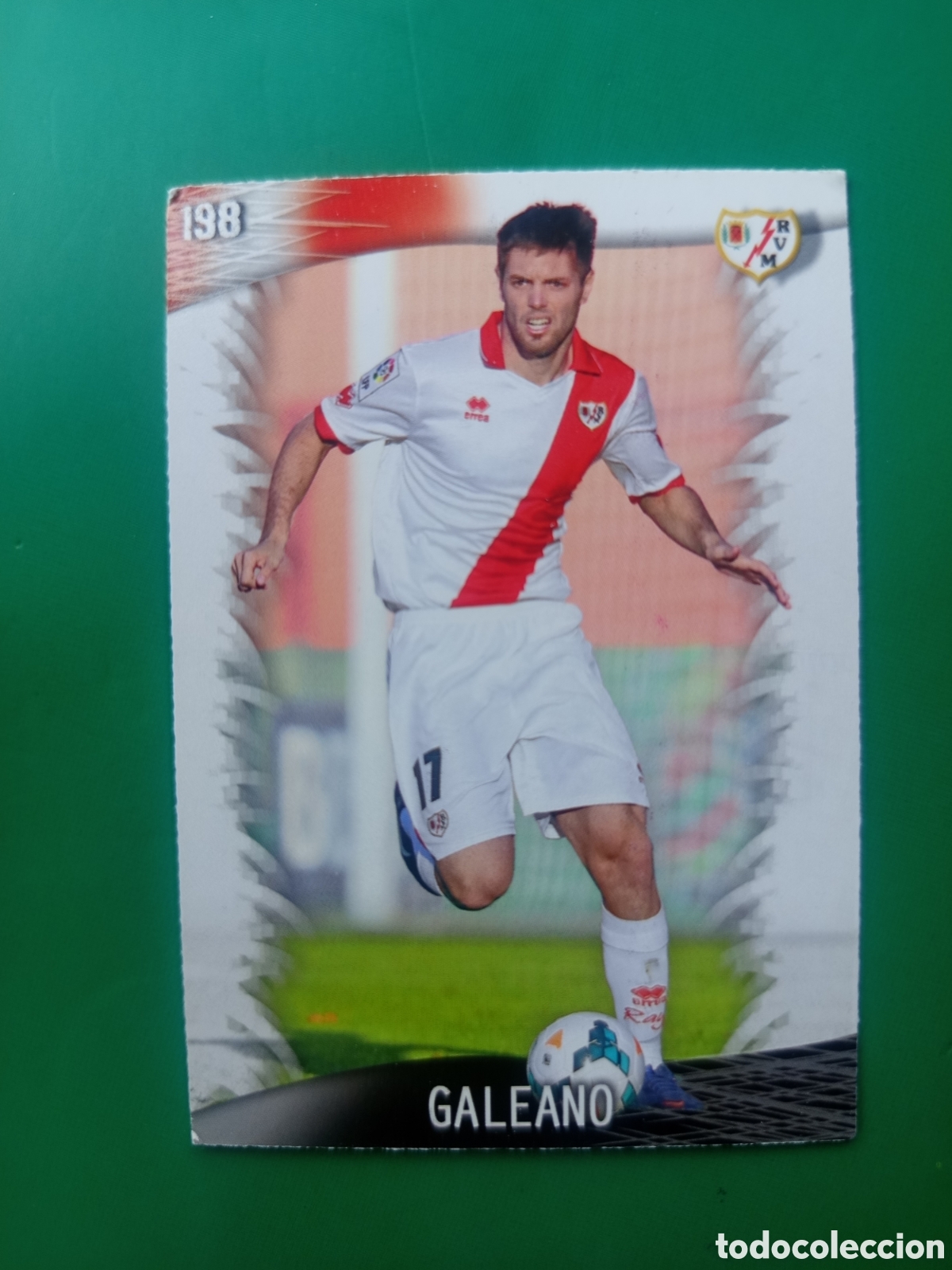 Cromos de F&uacute;tbol: ❇️ CROMO CARD ⚽ GALEANO RAYO VALLECANO 198 FICHAS LIGA QUIZ GAME 2014 13 14 2013 2014 MUNDICROMO ❇️