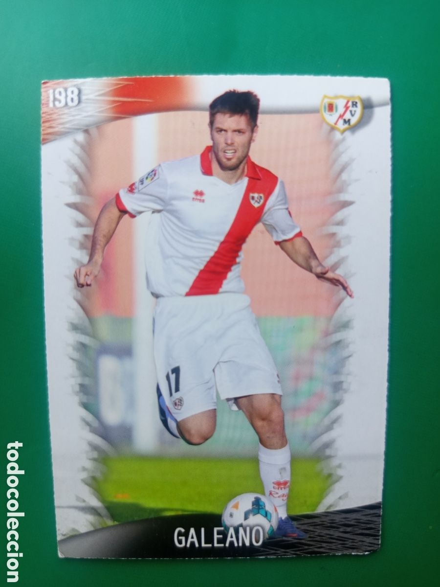 Cromos de F&uacute;tbol: ❇️ CROMO CARD ⚽ GALEANO RAYO VALLECANO 198 FICHAS LIGA QUIZ GAME 2014 13 14 2013 2014 MUNDICROMO ❇️