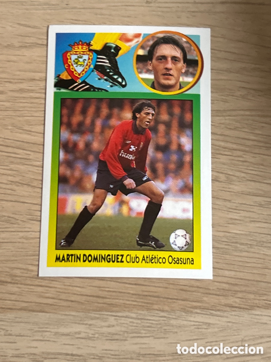 Cromos de F&uacute;tbol: MARTIN DOMINGUEZ OSASUNA ADHESIVO LIGA ESTE 1993 1994 93 94 NUNCA PEGADO SIN PEGAR