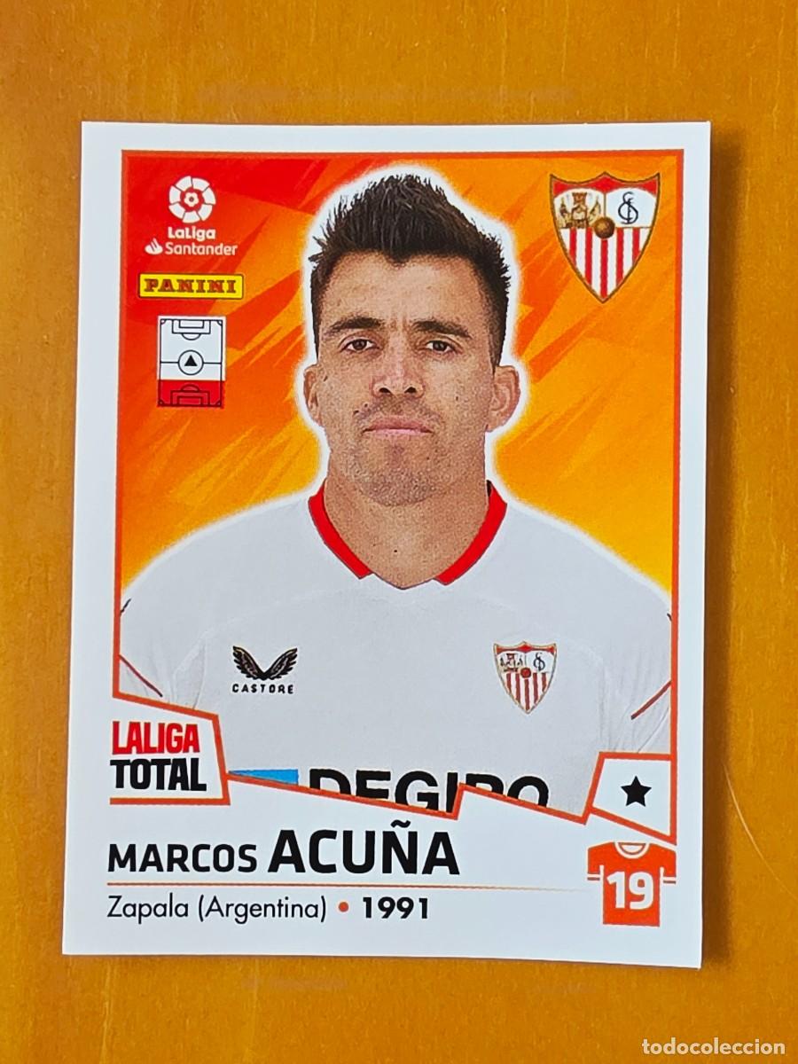 Cromos de F&uacute;tbol: 362 Marcos Acu&ntilde;a, Sevilla FC, Panini LaLiga Total 2022 2023 22 23, la liga
