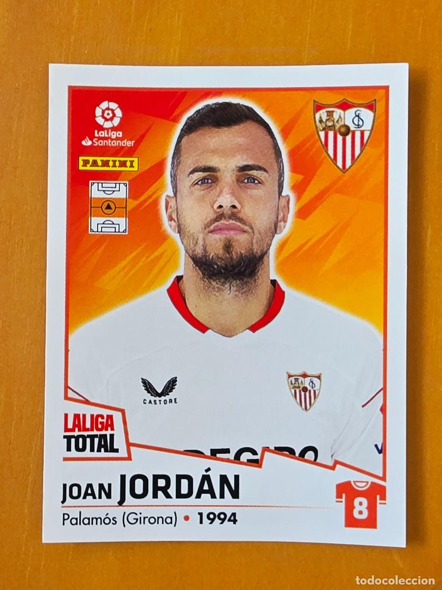 Cromos de F&uacute;tbol: 368 Joan Jord&aacute;n, Sevilla FC, Panini LaLiga Total 2022 2023 22 23, la liga