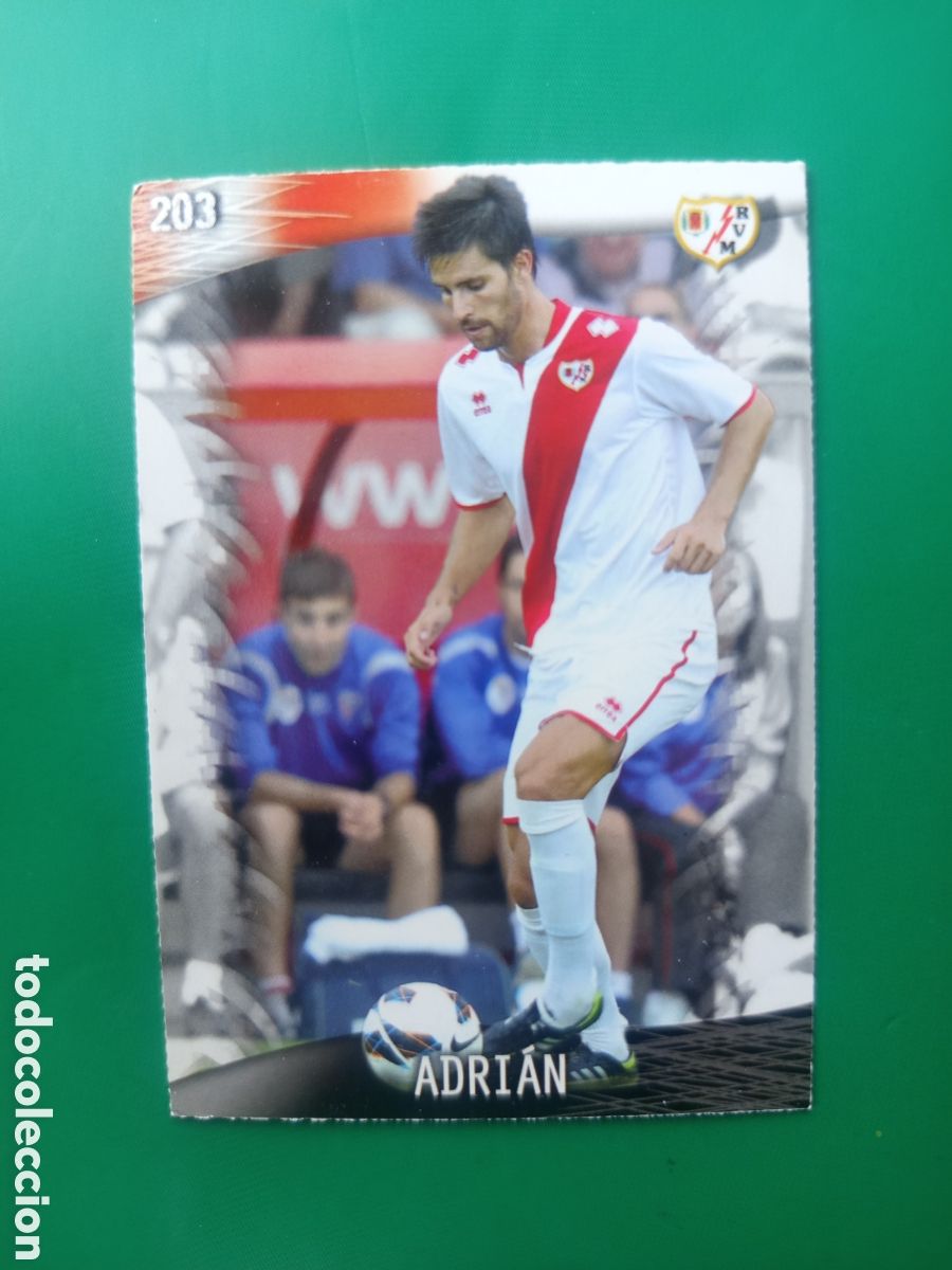 Cromos de F&uacute;tbol: ❇️ CROMO CARD ⚽ ADRI&Aacute;N RAYO VALLECANO 203 FICHAS LIGA QUIZ GAME 2014 13 14 2013 MUNDICROMO ❇️