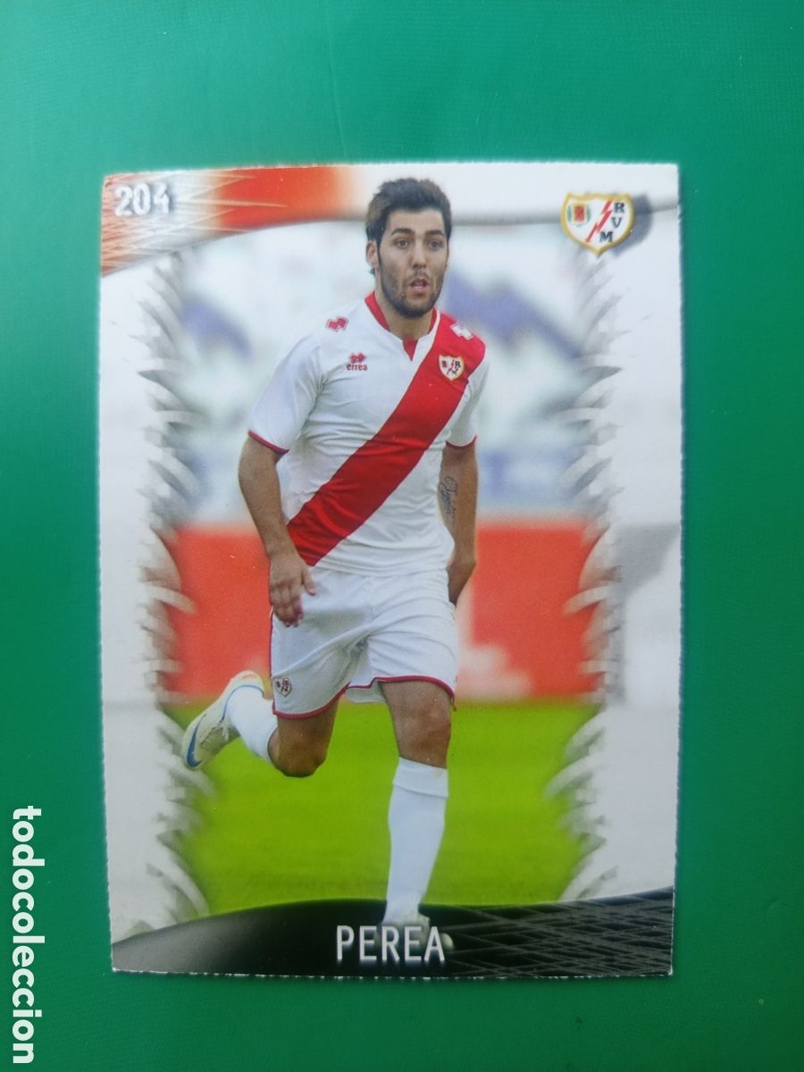 Cromos de F&uacute;tbol: ❇️ CROMO CARD ⚽ PEREA RAYO VALLECANO 204 FICHAS LIGA QUIZ GAME 2014 13 14 2013 MUNDICROMO ❇️